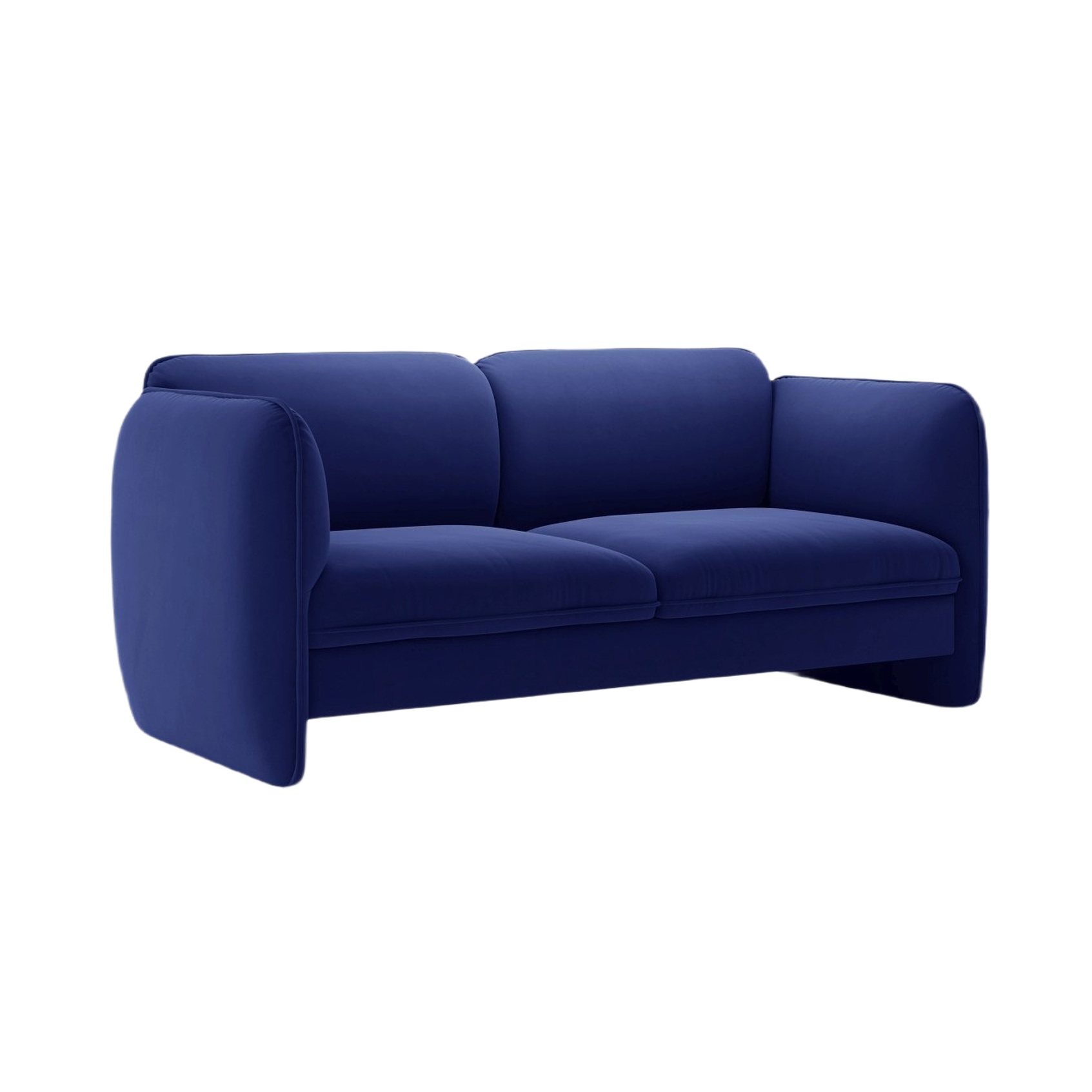 Velvet 2-Seater Sofa GEORGIA Cobalt