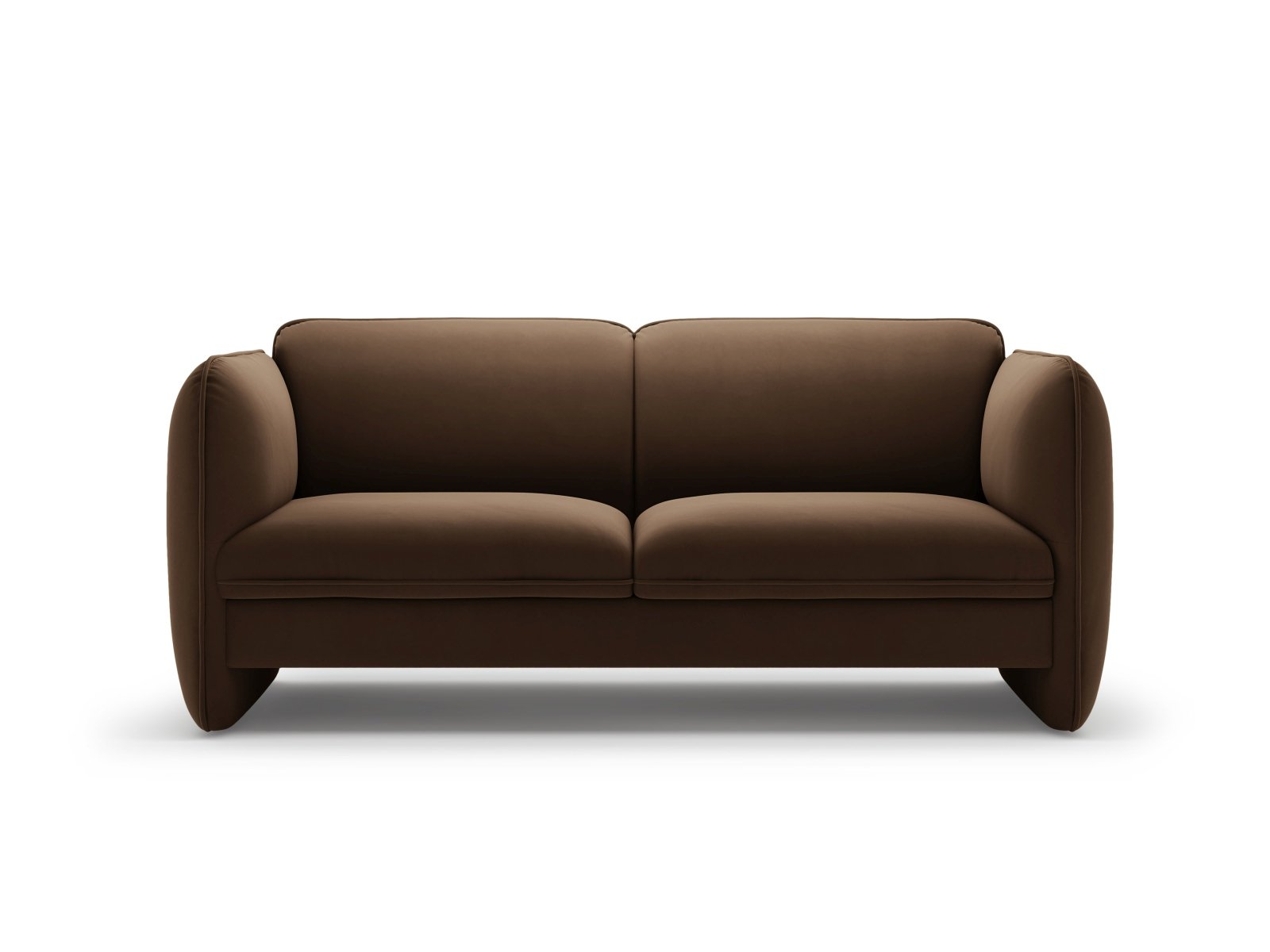 Velvet 2-Seater Sofa GEORGIA Chocolate