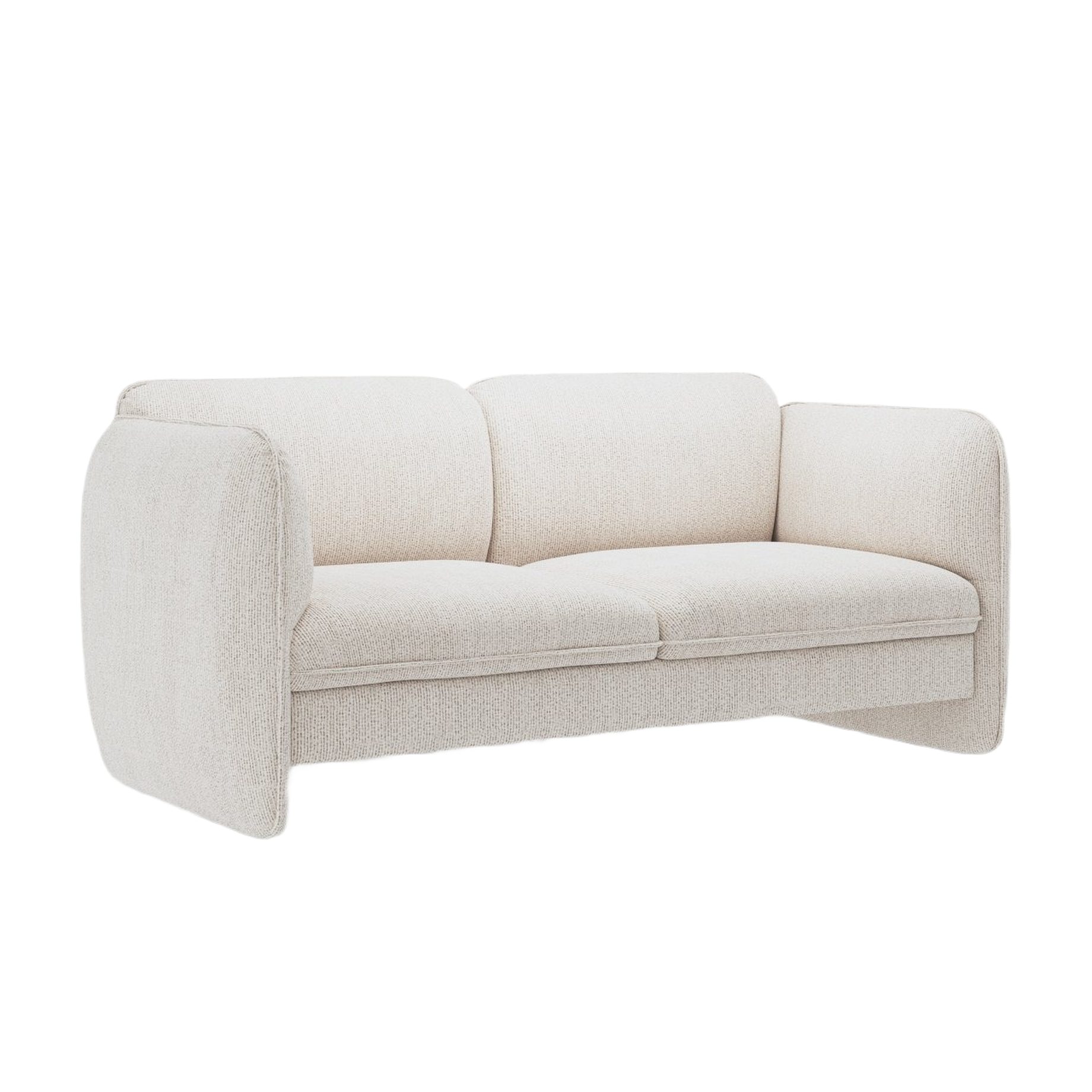 2-seater Sofa GEORGIA light beige chenille