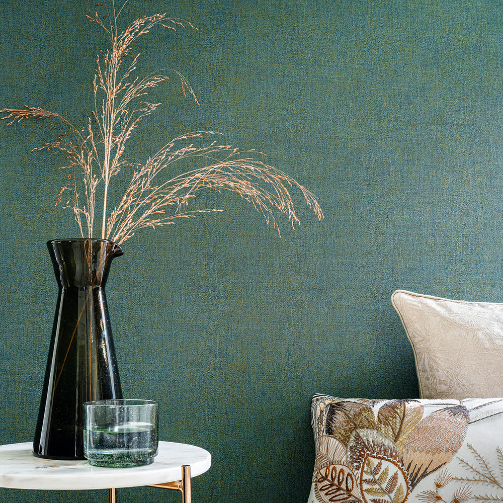 Strukturierte Tapete, die Leinwand imitiert RHODIUM - ORAGE dunkelgrau