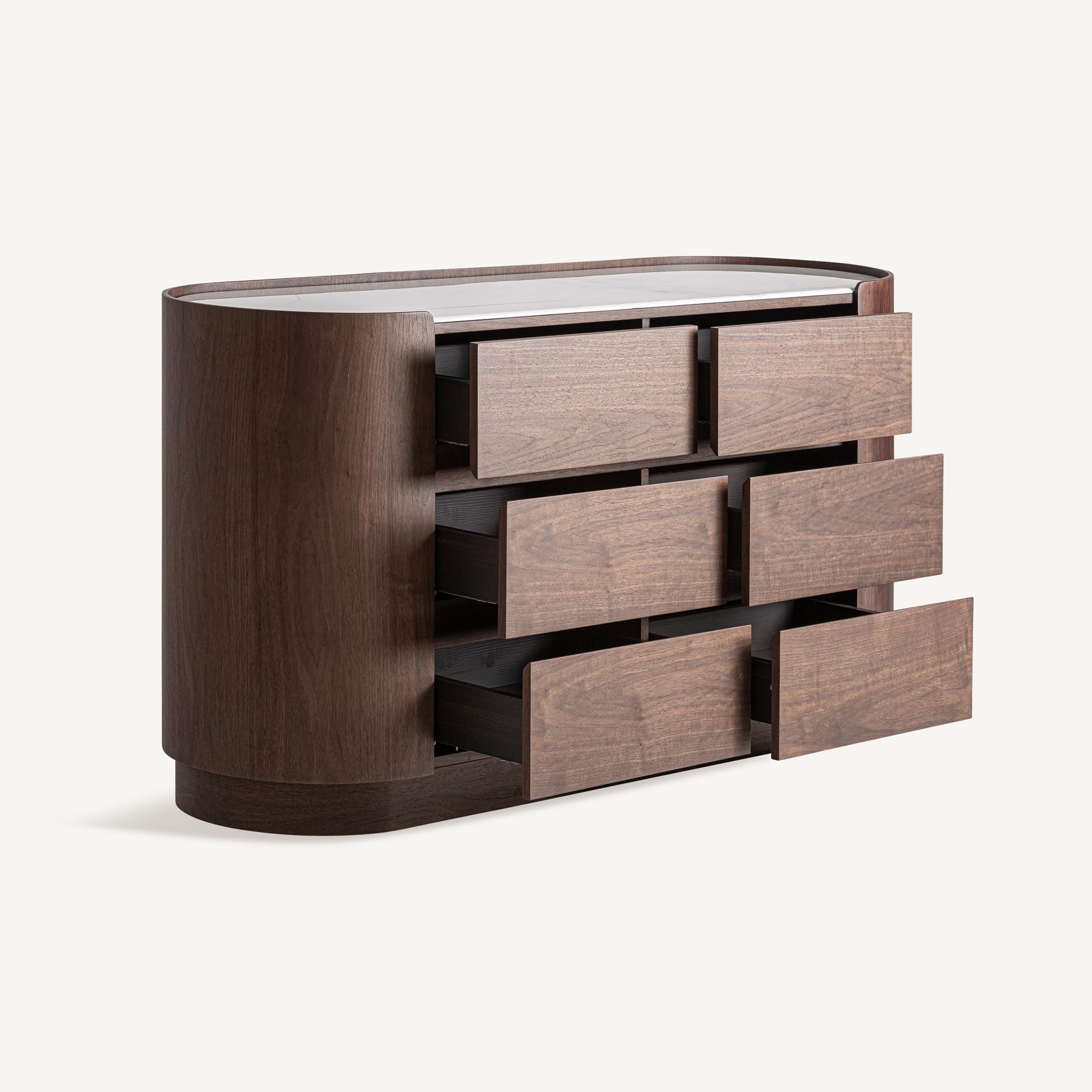 STUETTA Chest of Drawers in Oak Veneer