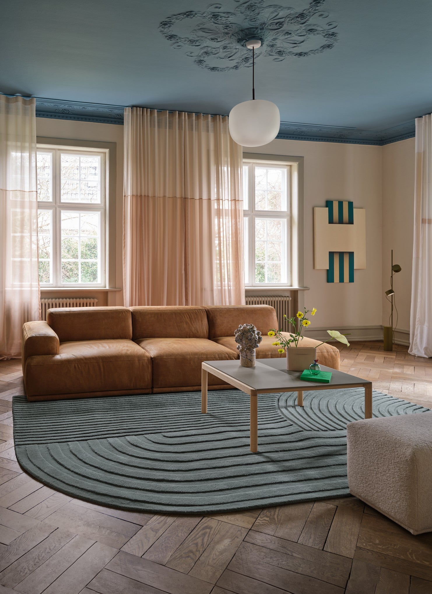 Sofa 3-zits CONNECT SOFT gestoffeerd