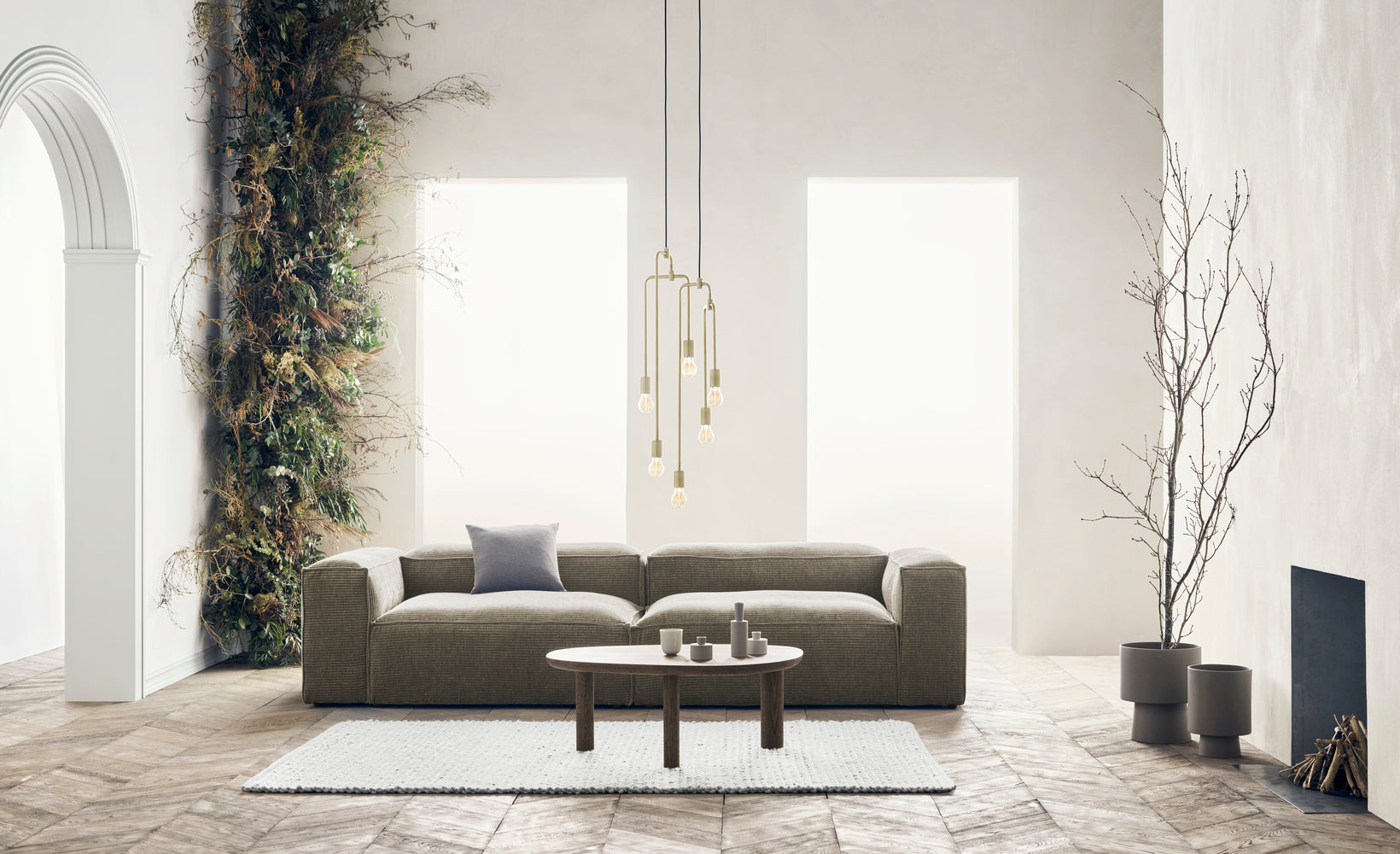 Sofa 2-module COSIMA gestoffeerd