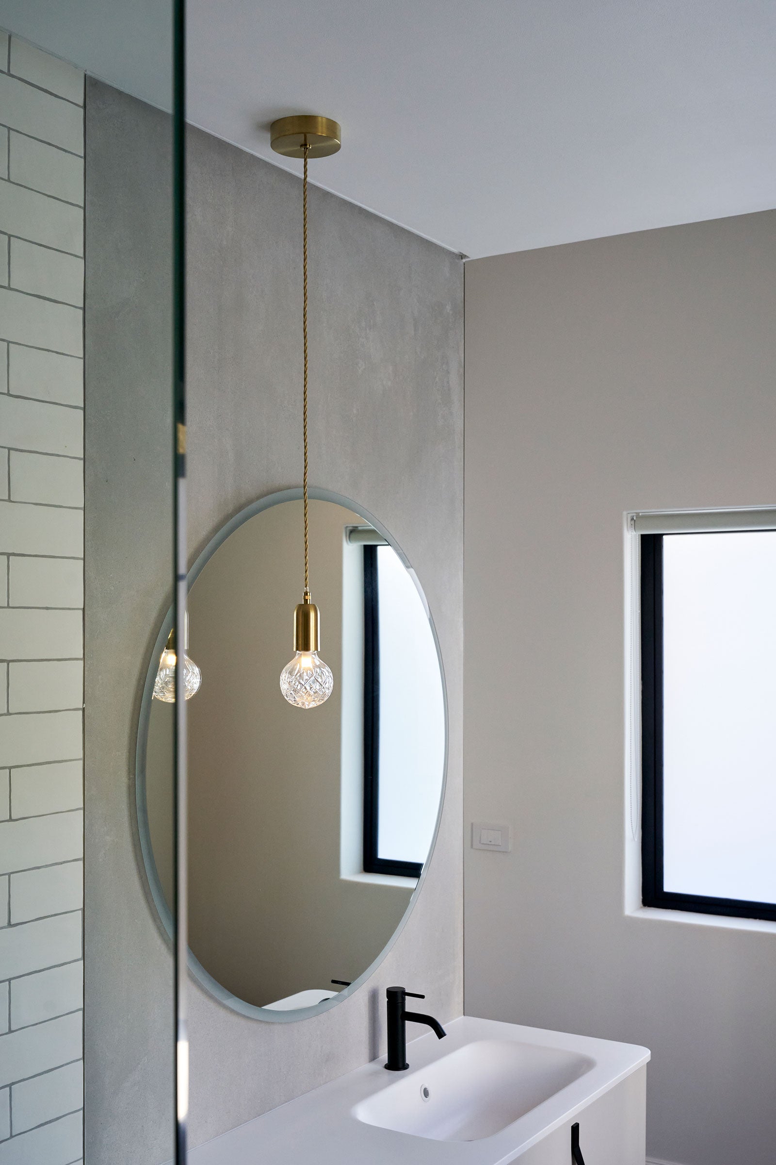 Hanglamp CRYSTAL BULB van kristalglas met chroomafwerking