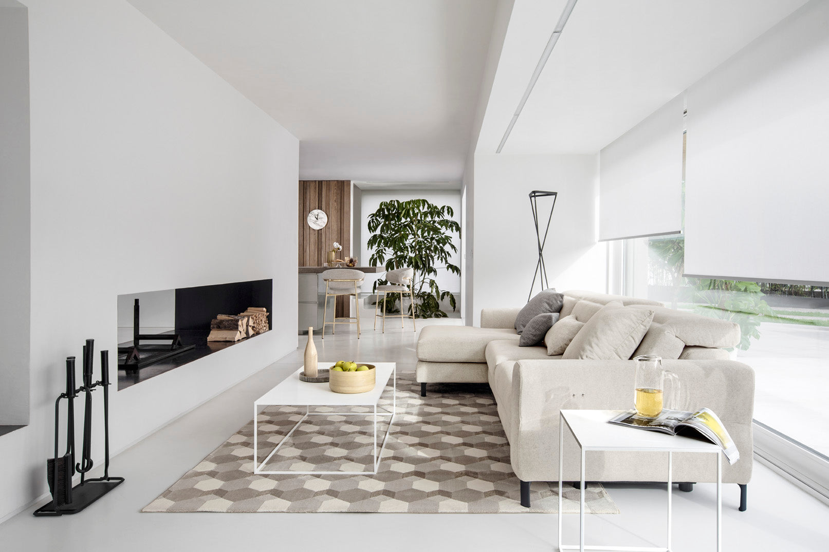 Right-facing corner sofa NORMA upholstered