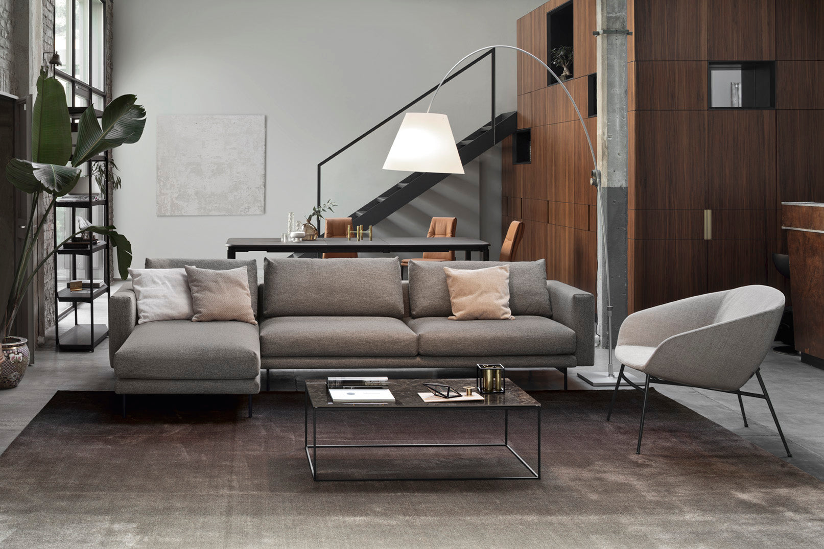 Narożnik lewostronny ROD tapicerowany do salonu – Calligaris