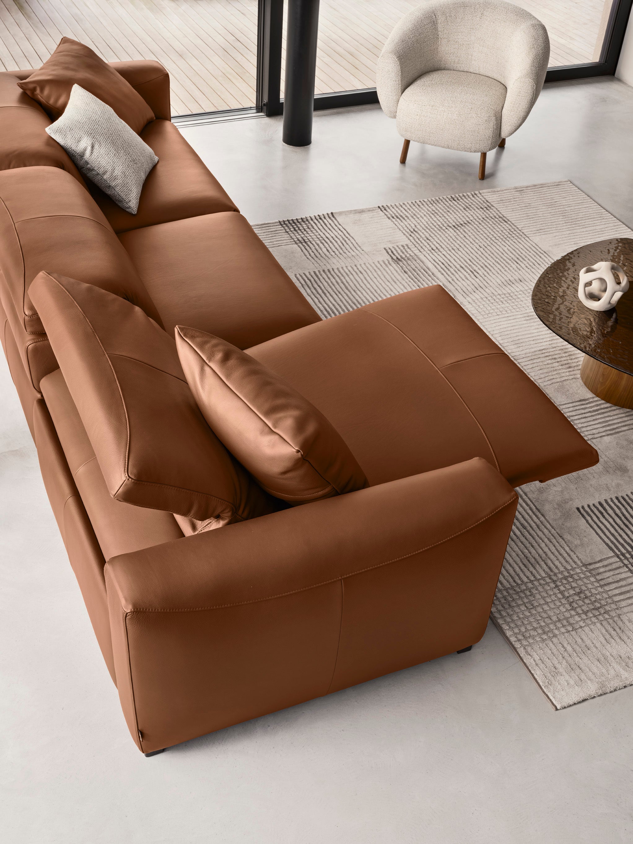 Kanapa 3-osobowa WAVE tapicerowana – Calligaris