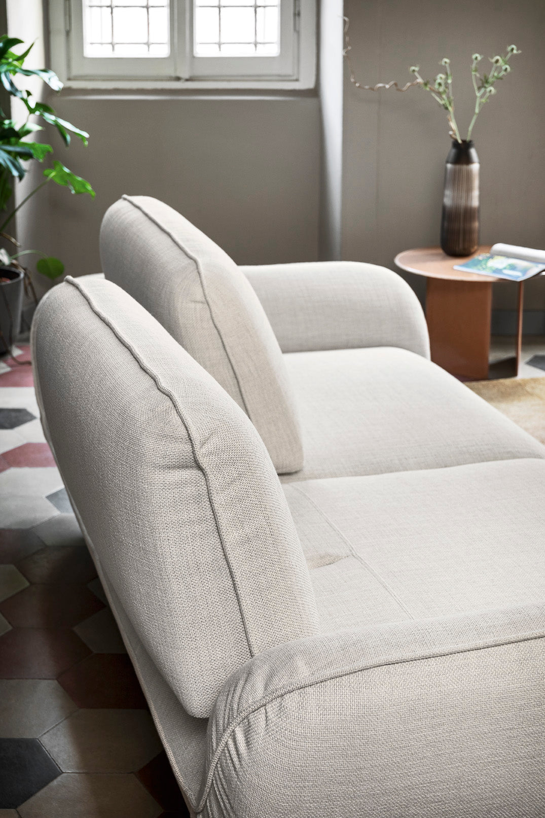 FAVOLA Upholstered 3-Seater Sofa