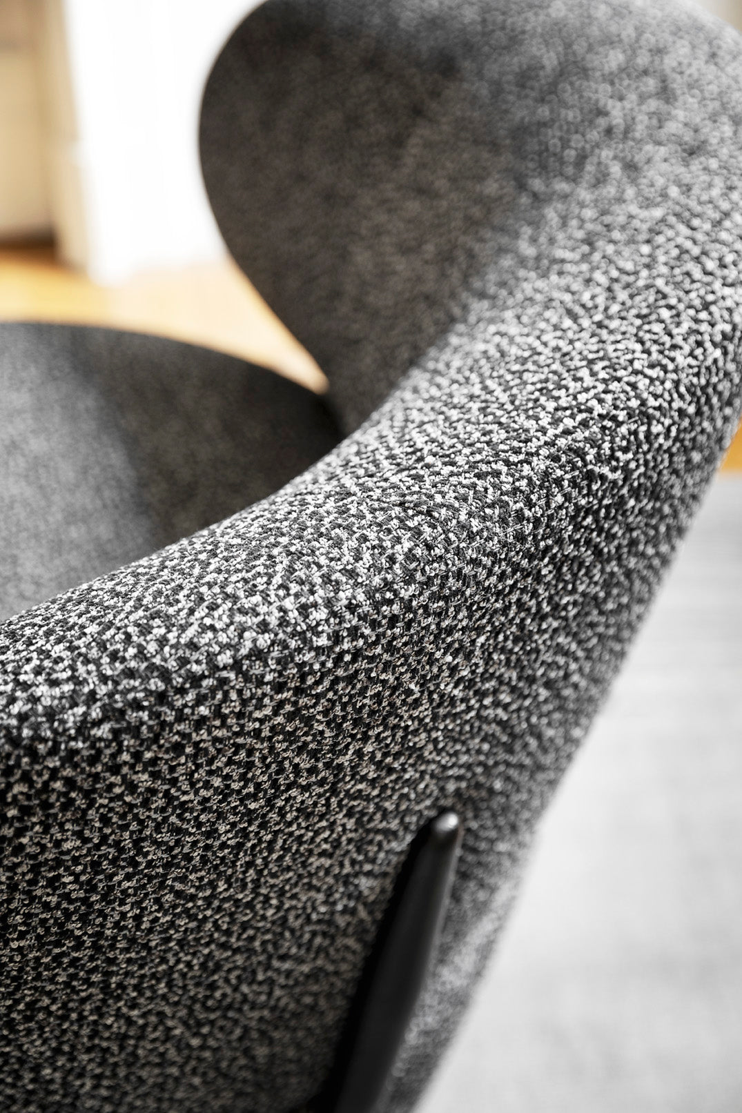 Upholstered swivel armchair MARA