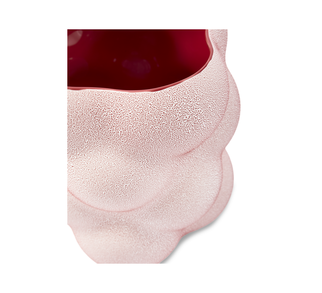 GRAPE korallenrote Vase