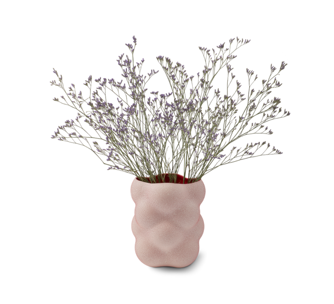 GRAPE korallenrote Vase