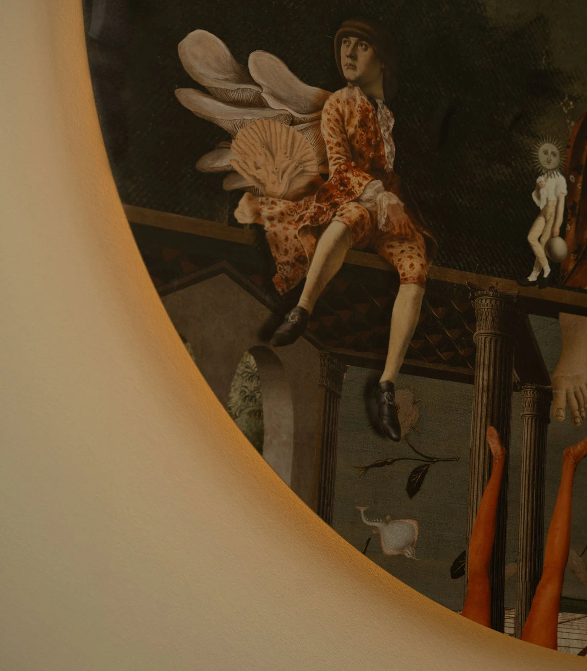 Lampa ścienna DOTS LIGHTING - CAROUSEL zielony ze złotym