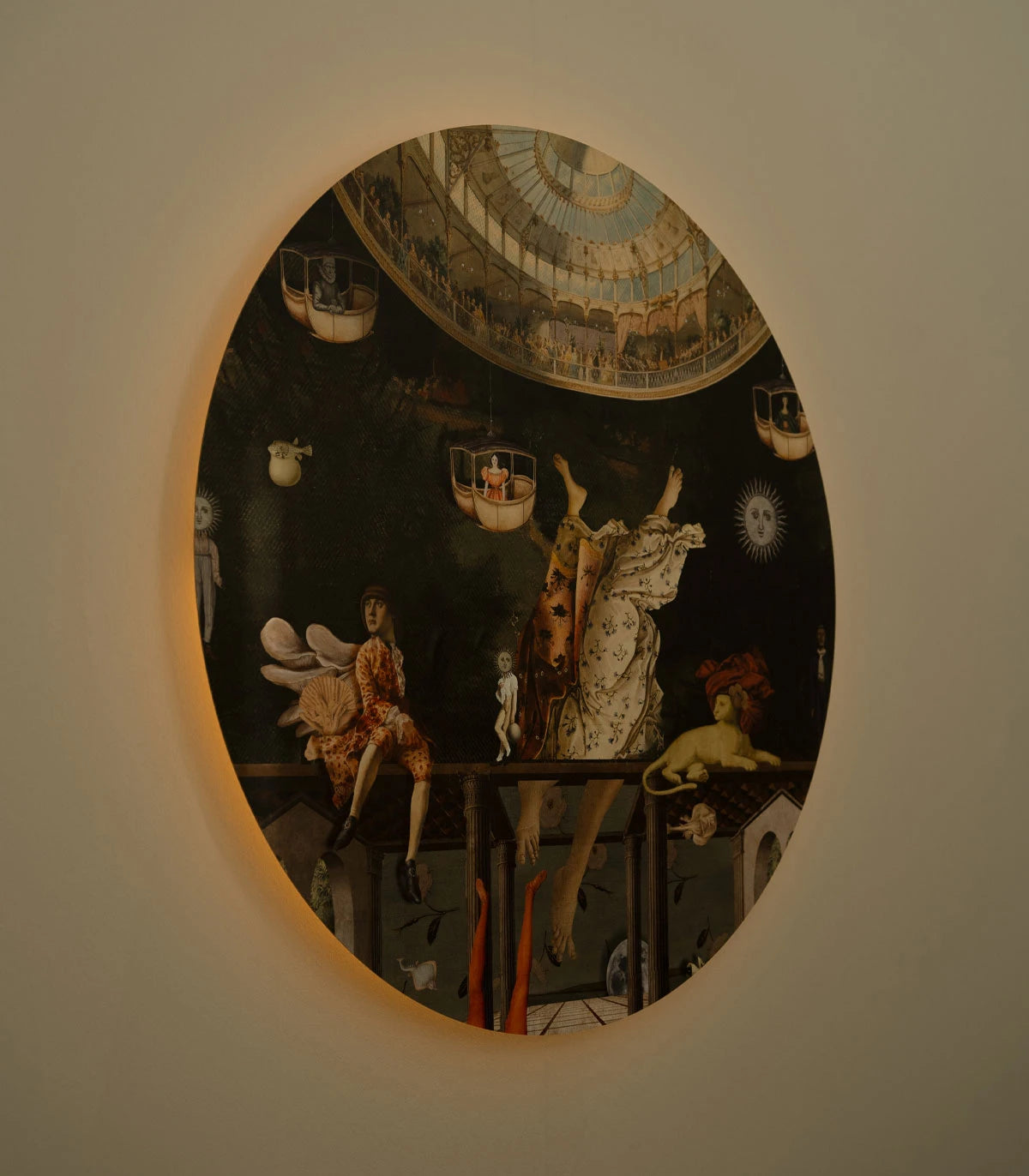 Lampa ścienna DOTS LIGHTING - CAROUSEL zielony ze złotym