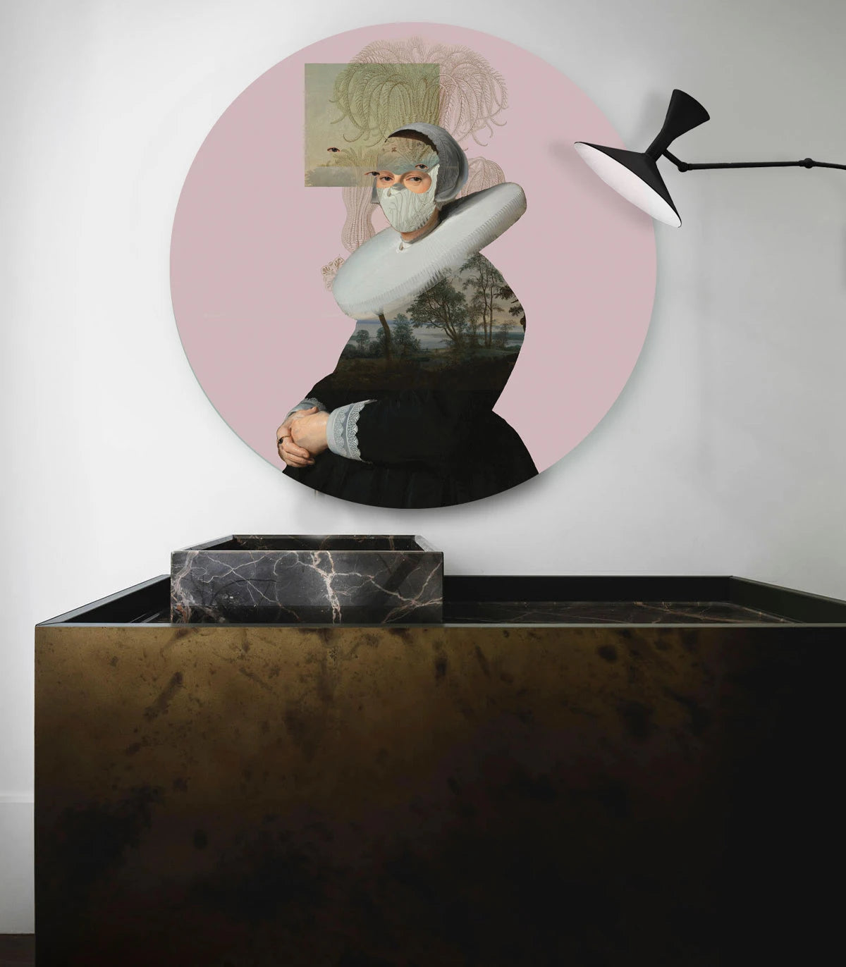 Wall Lamp DOTS LIGHTING - LANDSCAPE MUSE pink