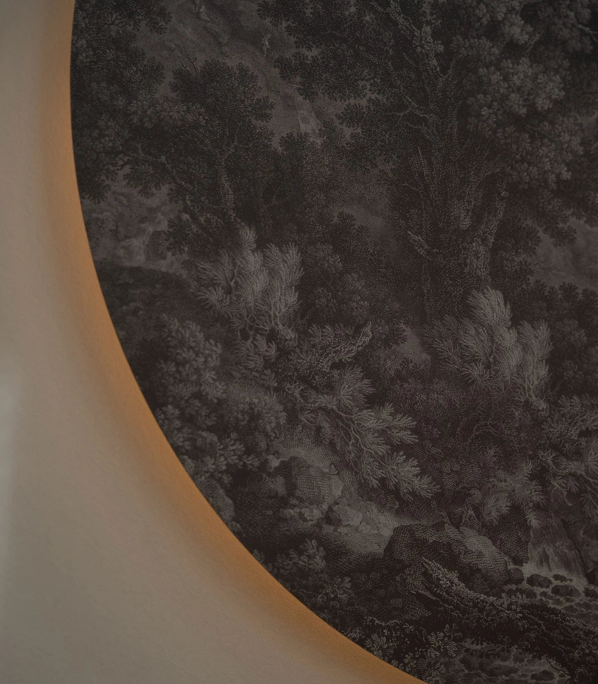 Wandlamp DOTS LIGHTING - SCHILDERACHTIGE VALLEI VAN SERENITEIT grijs