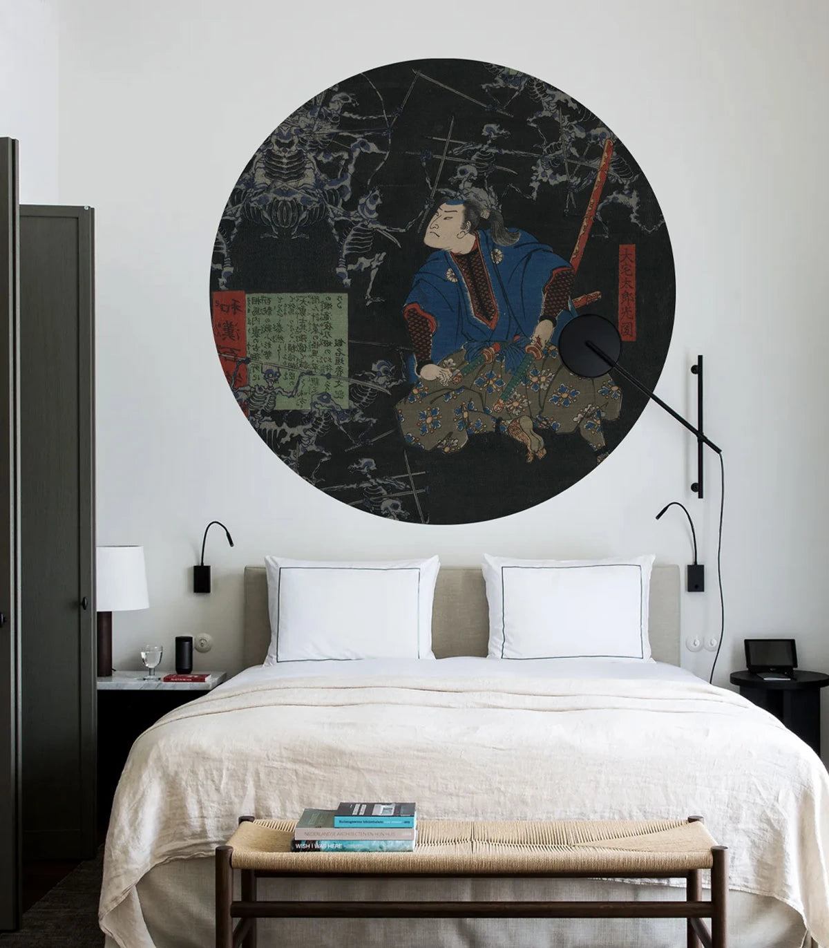 Wandlamp DOTS LIGHTING - DE ONDODE STRIJD zwart