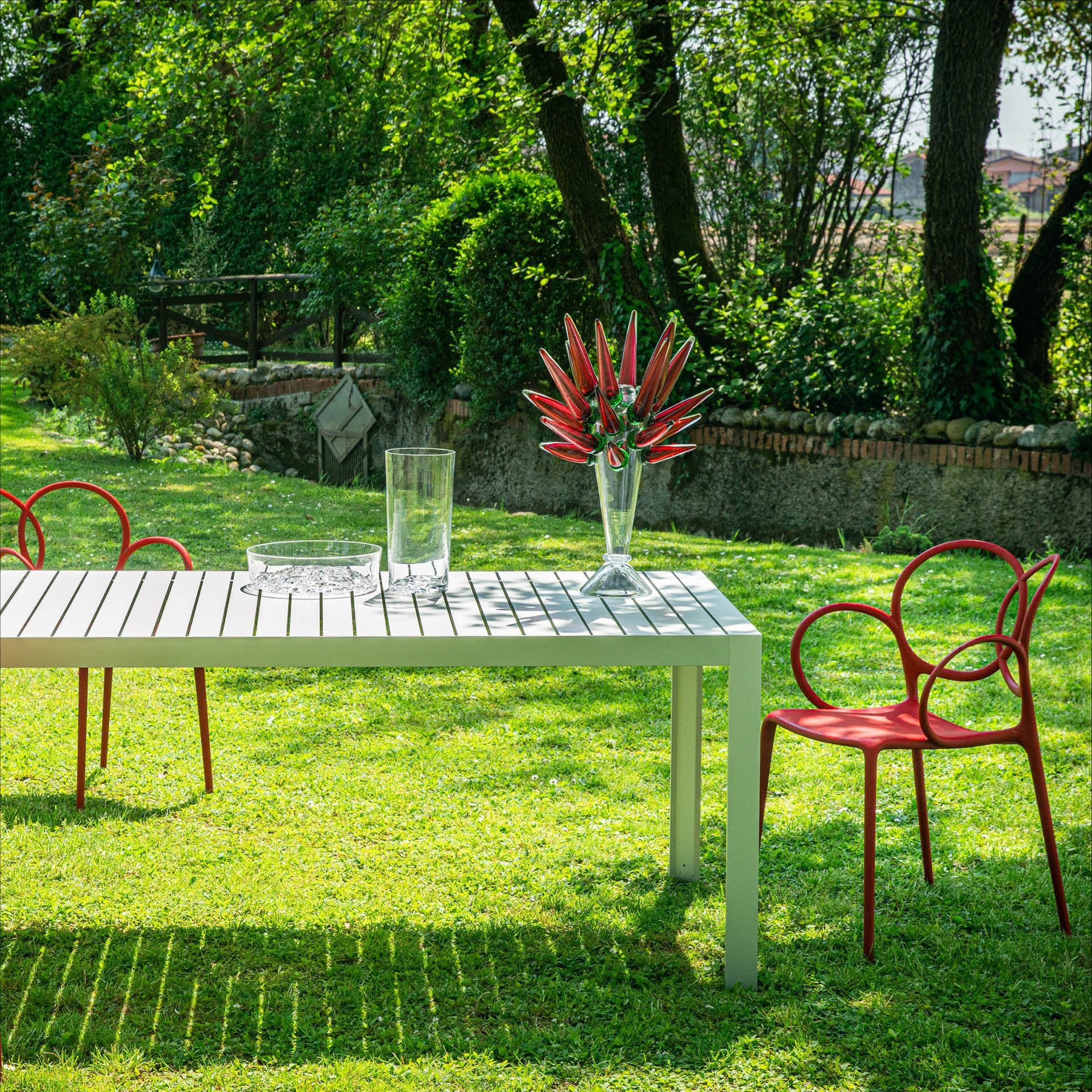 Tuin tafel KALIMBA grijs