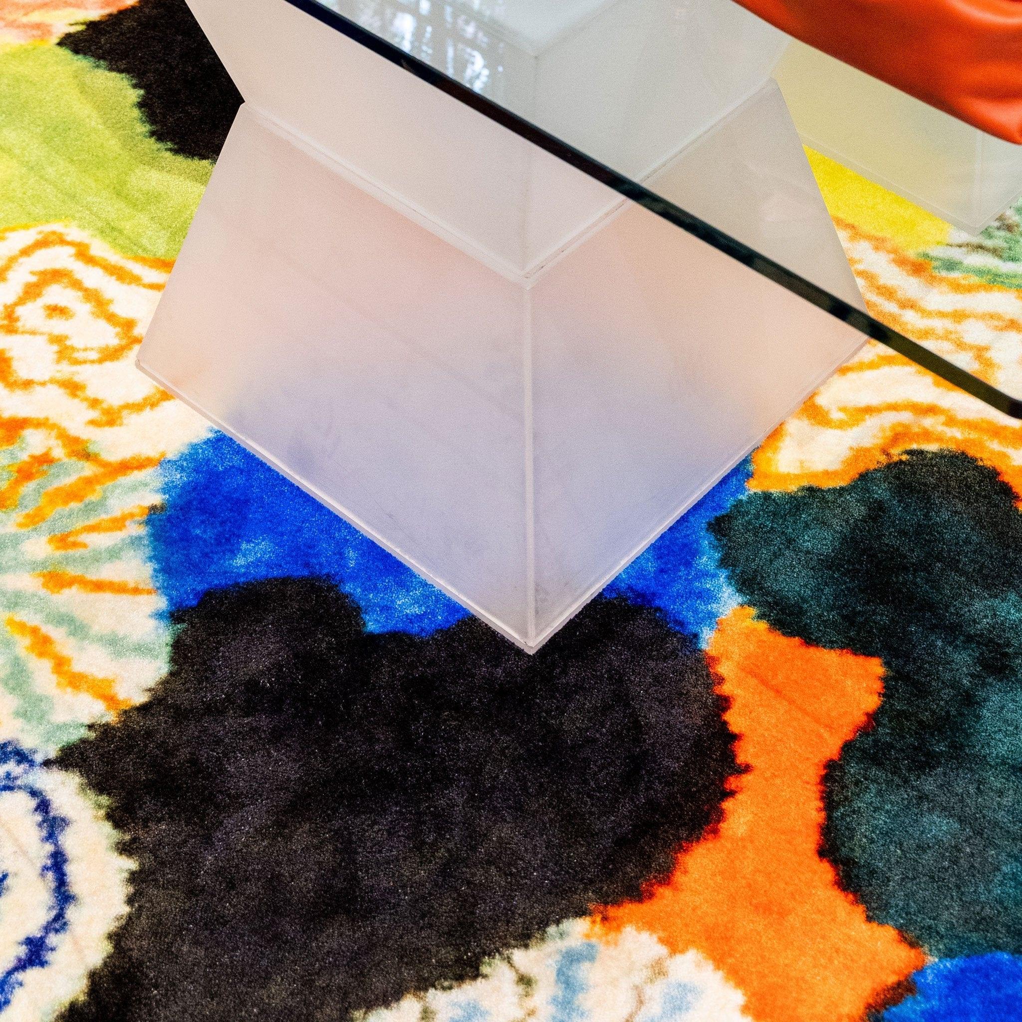 Dywan prostokątny PATCH wielokolorowy Qeeboo    Eye on Design