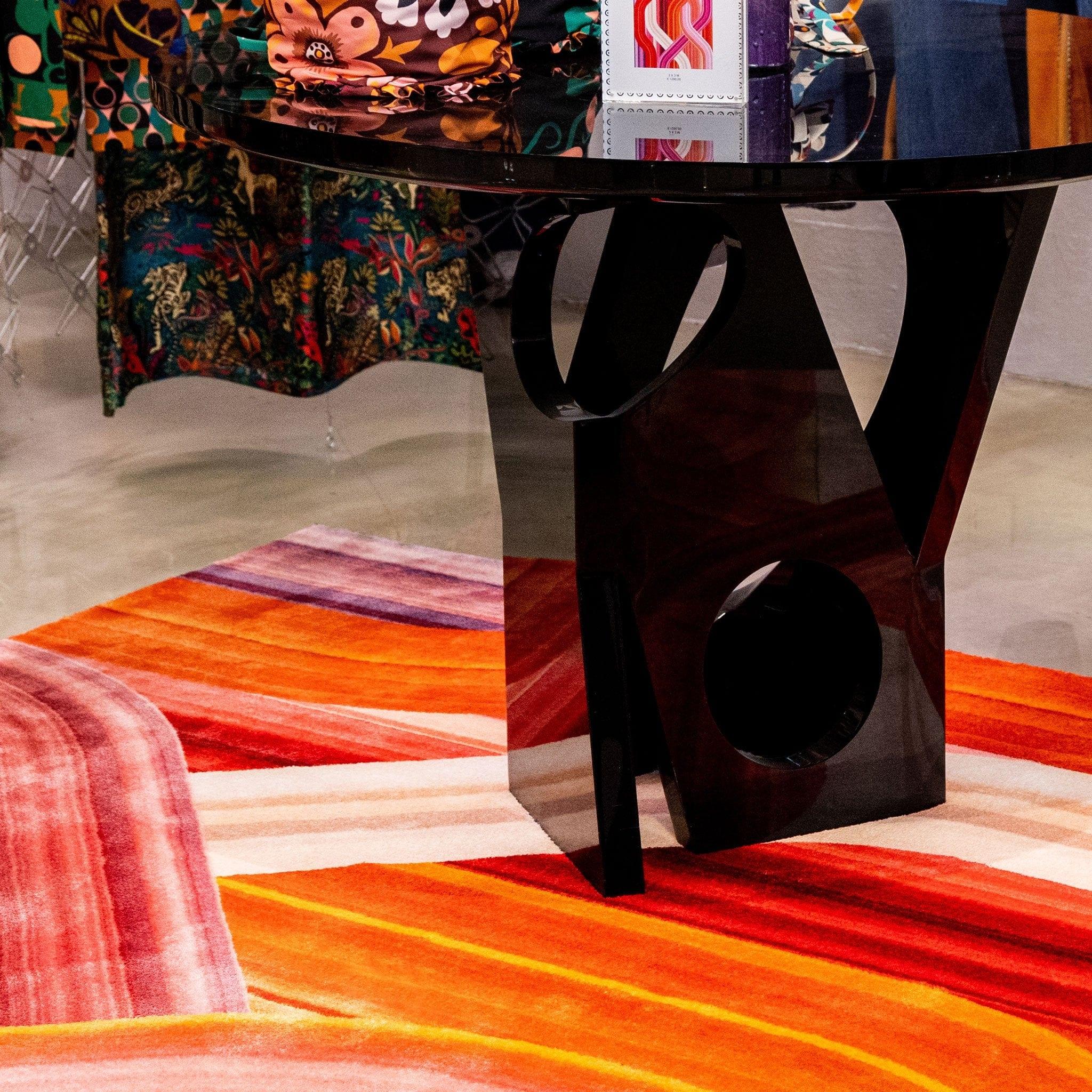 Dywan prostokątny WAVE czerwony Qeeboo    Eye on Design