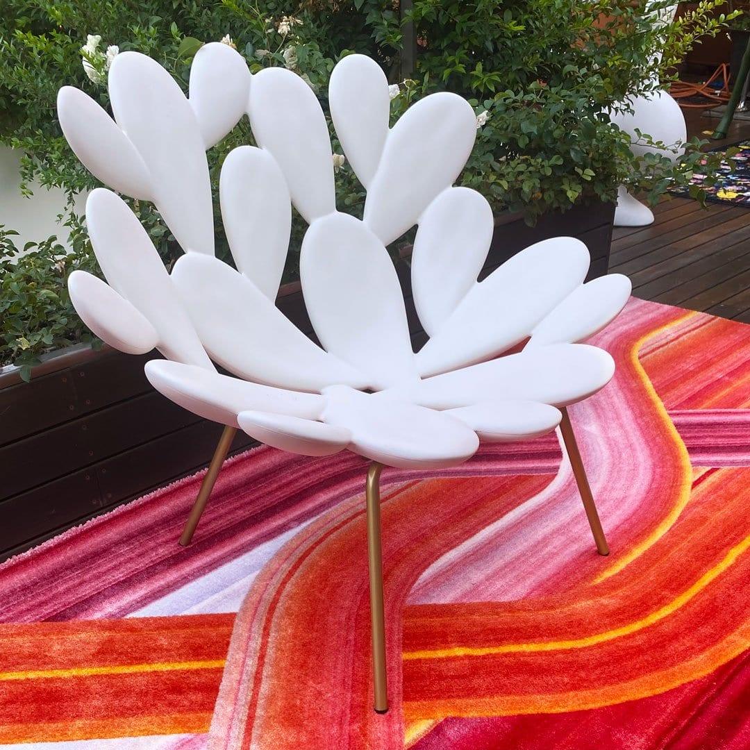 Dywan prostokątny WAVE czerwony Qeeboo    Eye on Design