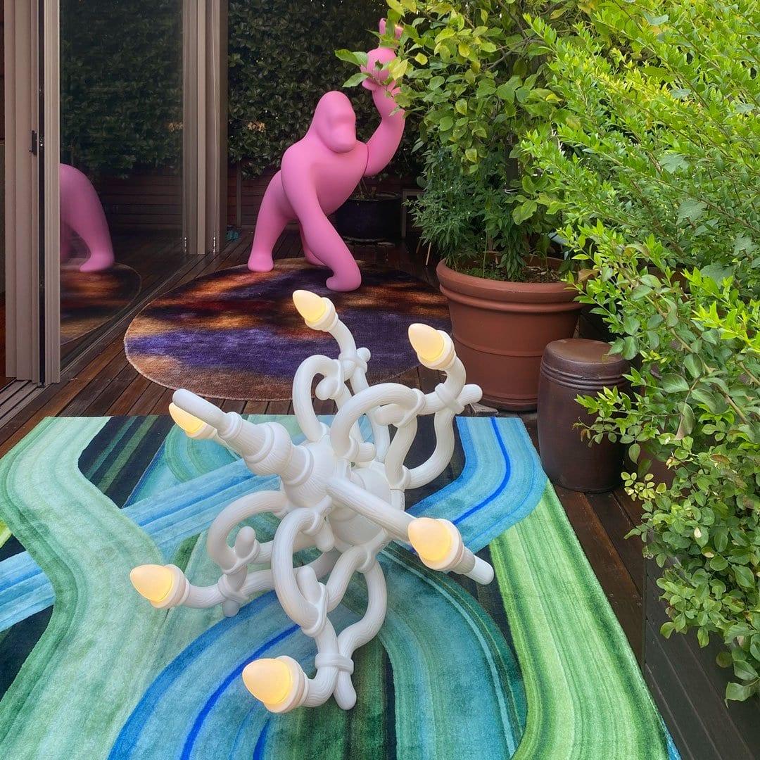 Dywan WAVE zielony Qeeboo    Eye on Design