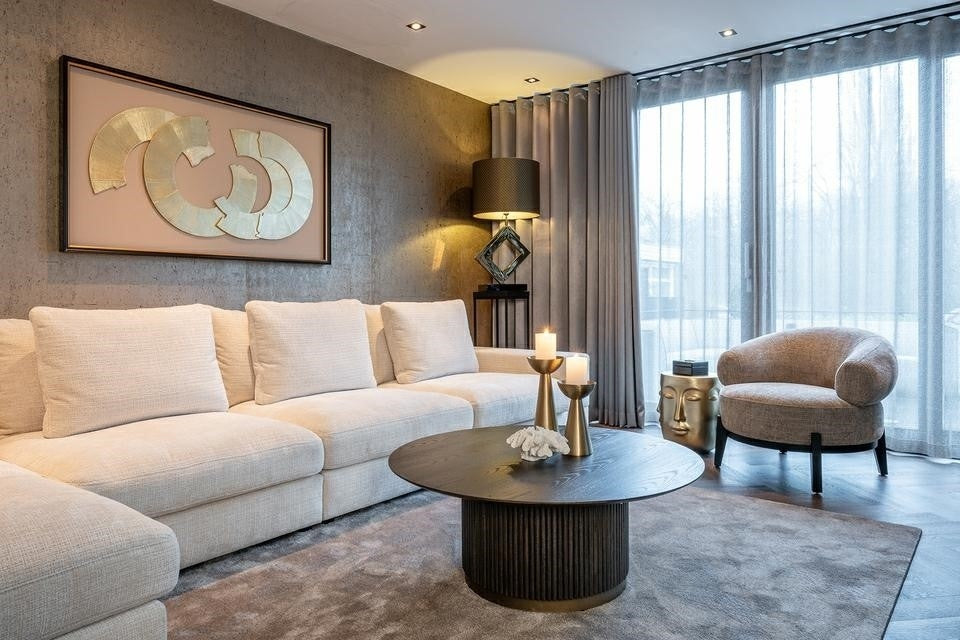 CHRISTY gold side table