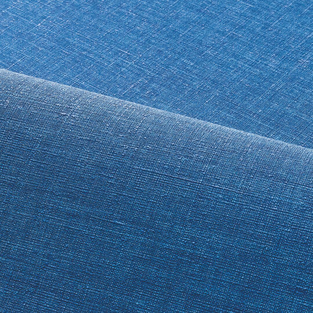 Structuurtapijt dat linnen doek imiteert SHINOK - BLEU ROI blauw