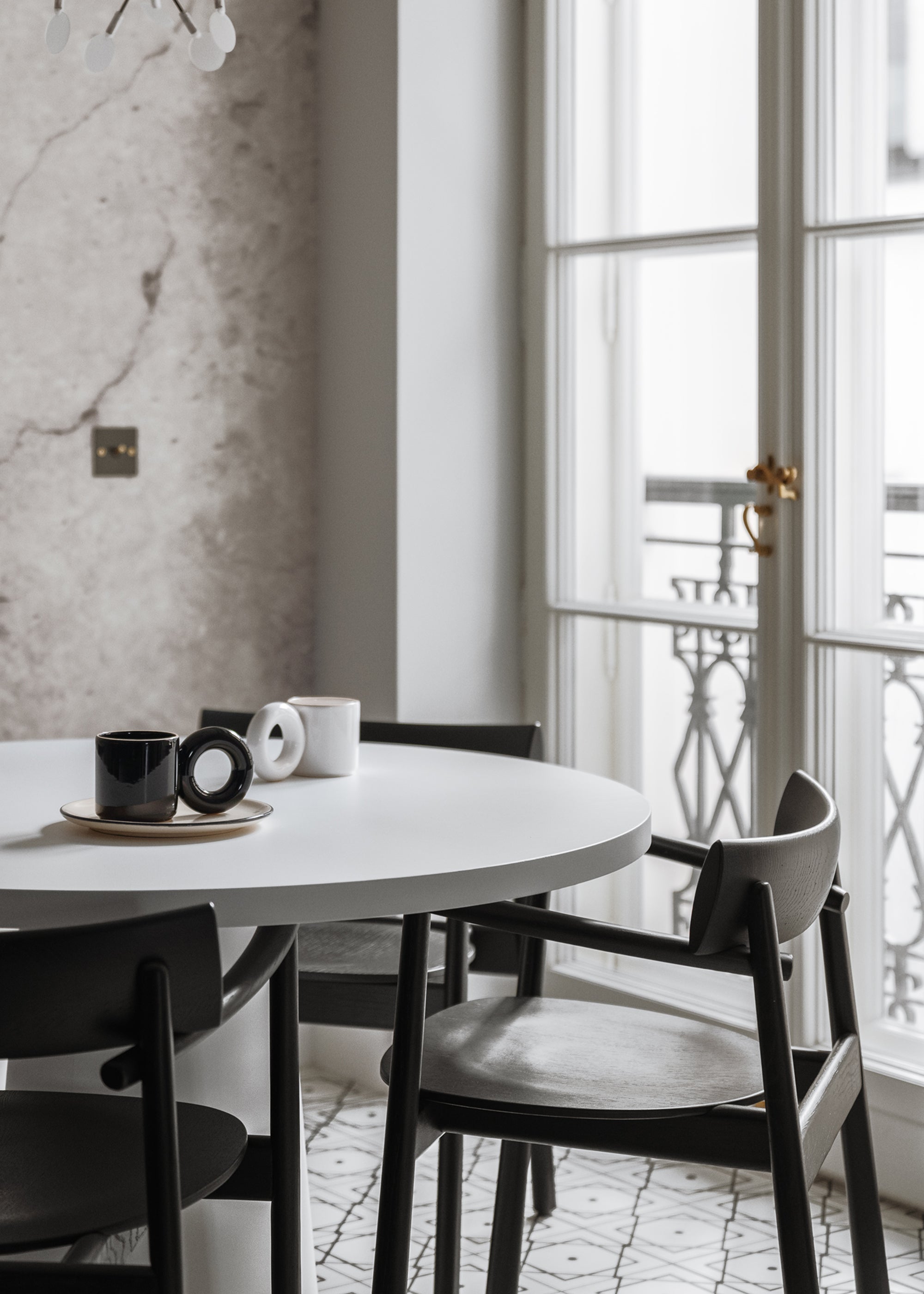 ELIPSA SOFT Chair in Oak Wood and Sandy Boucle