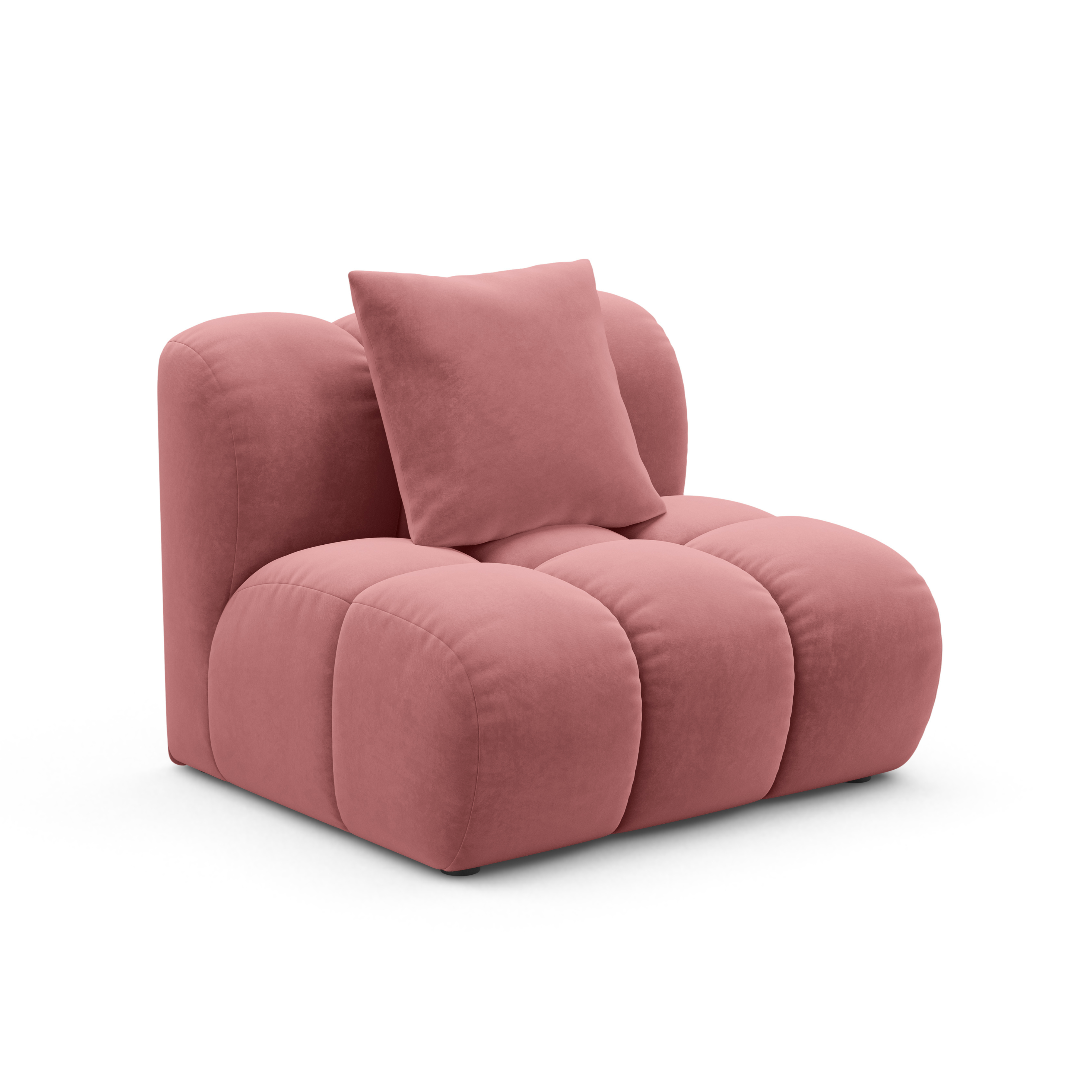Fauteuil / fluwelen module ASTRO roze