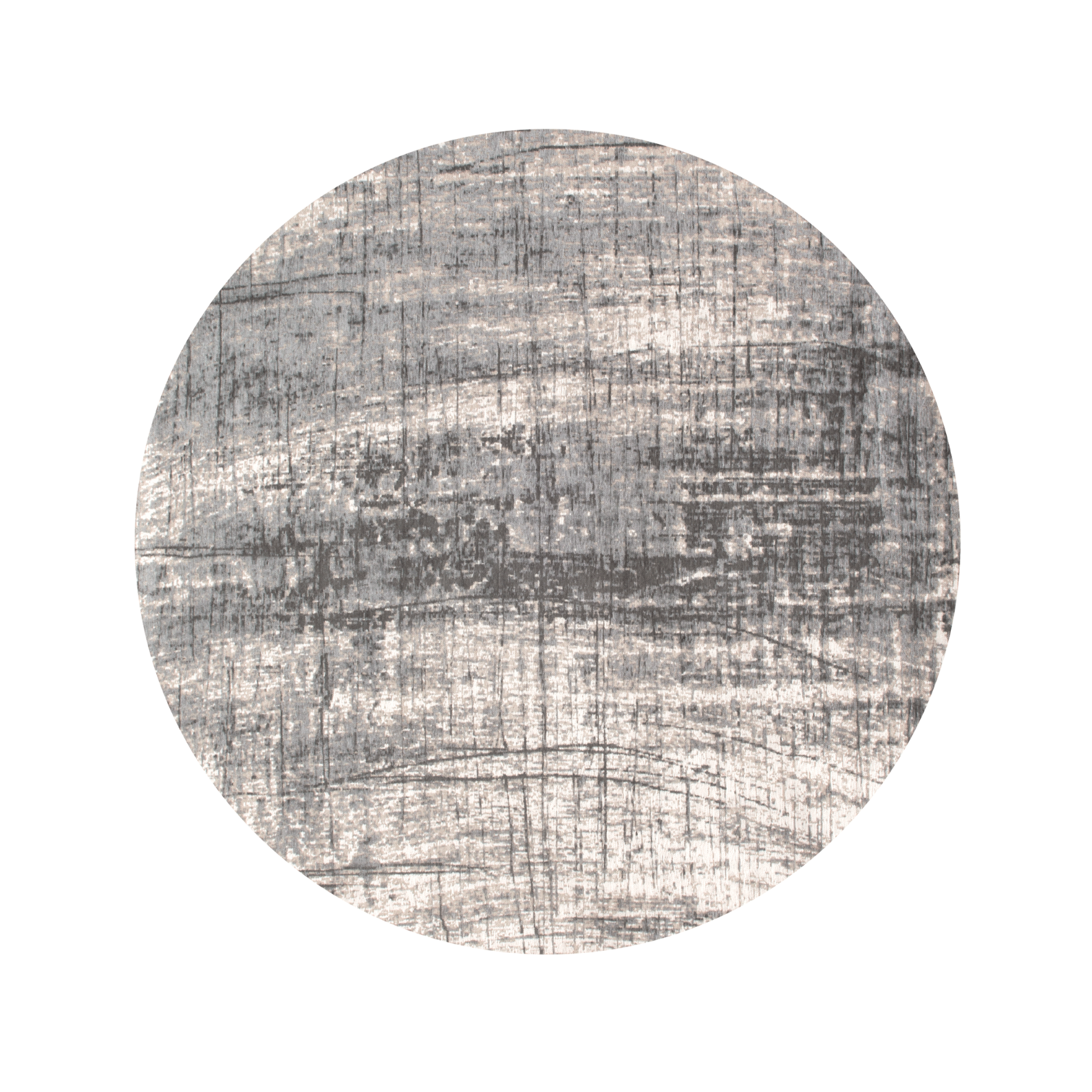 Ronde tapijt GRIFF JERSEY STONE grijs