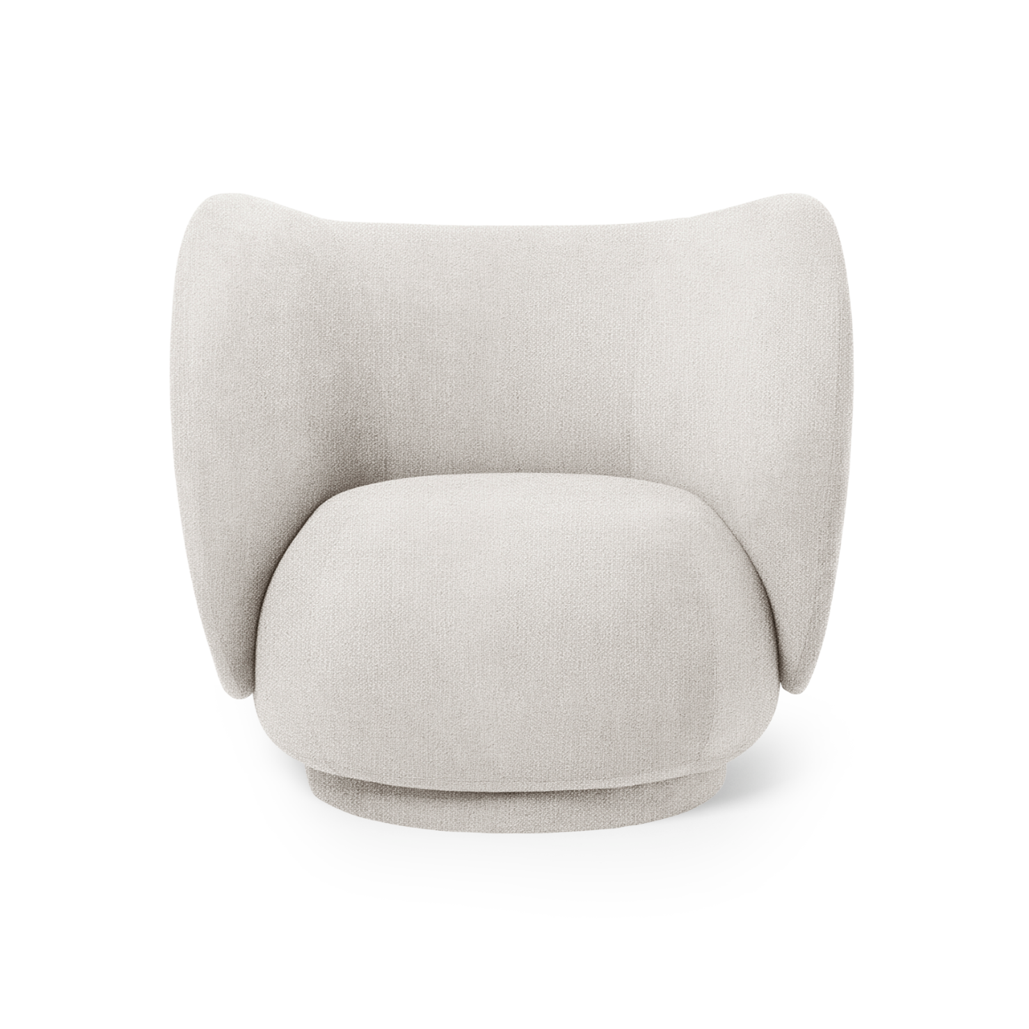 Fauteuil RICO LOUNGE Boucle gebroken wit