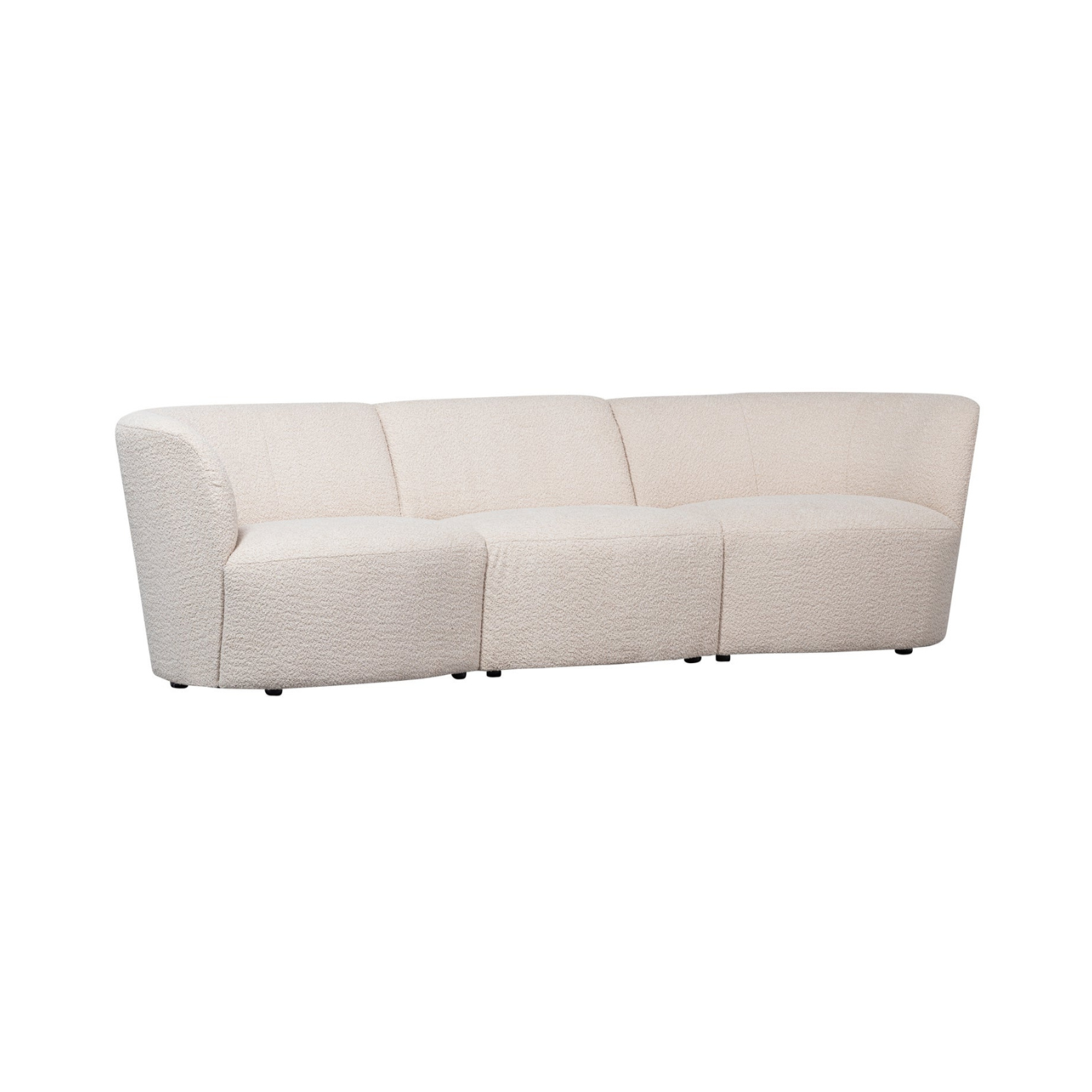 3-Sitzer Coco Cream Sofa Bouclé