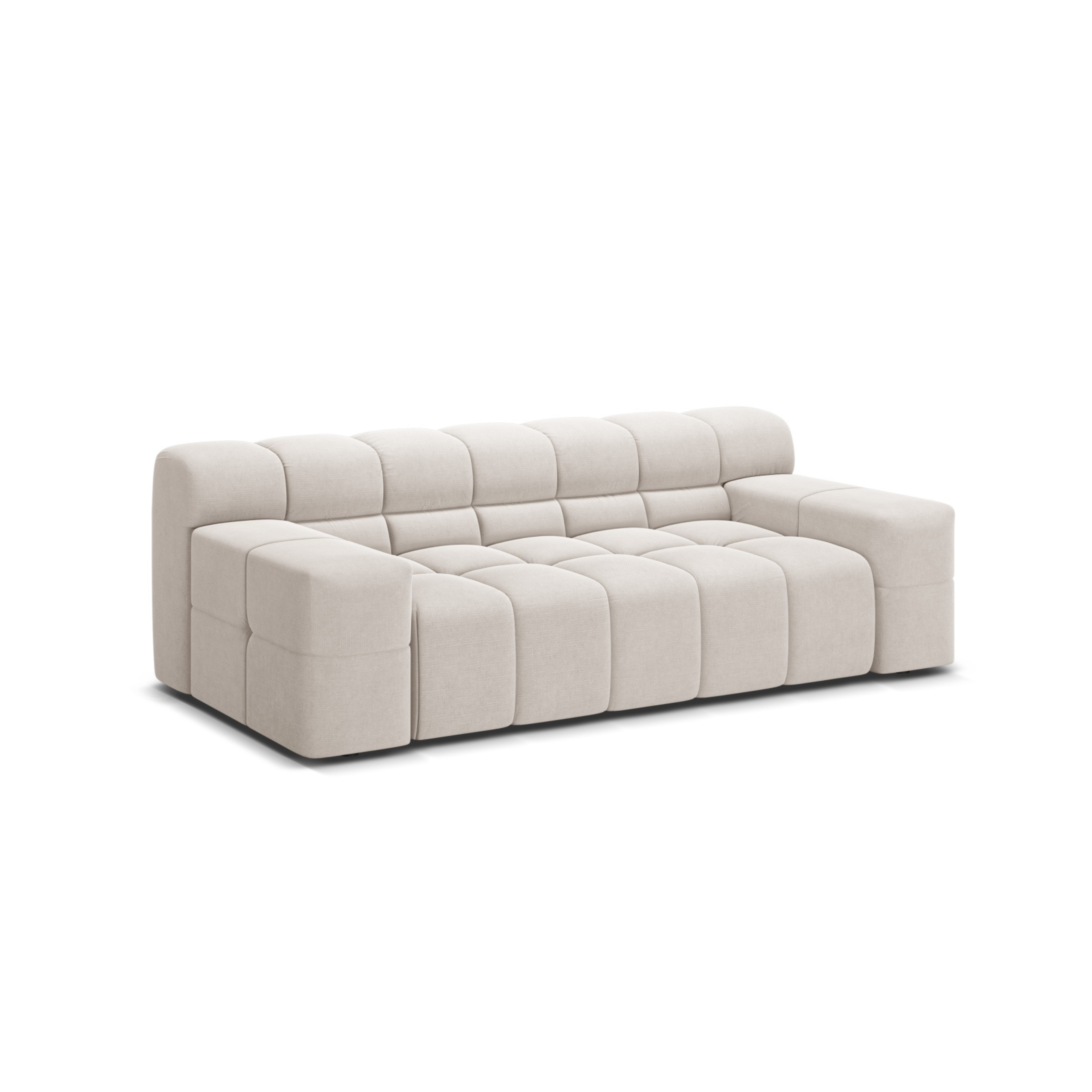2-seater Sofa AGAVE light beige chenille
