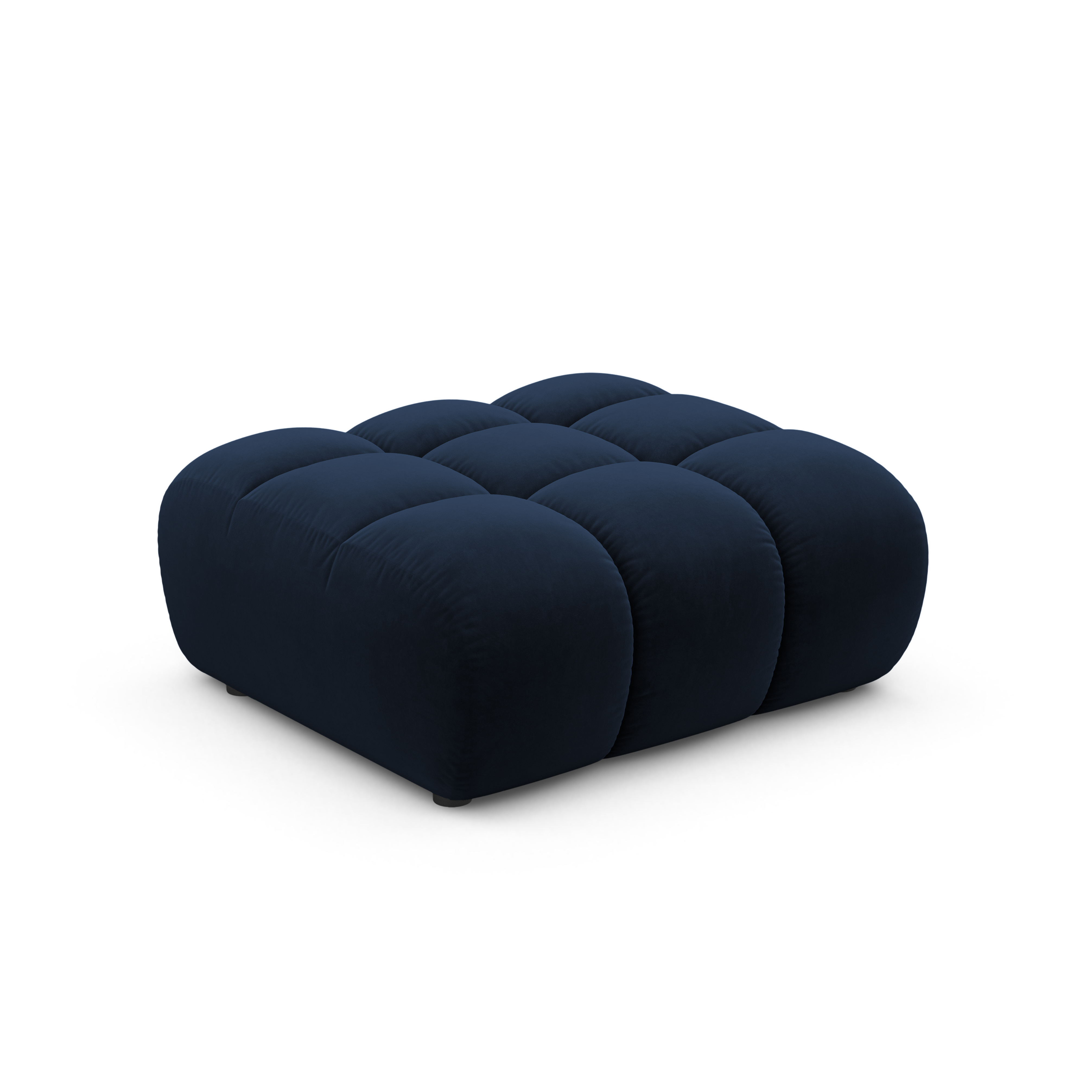 ASTRO royal blue velvet pouf