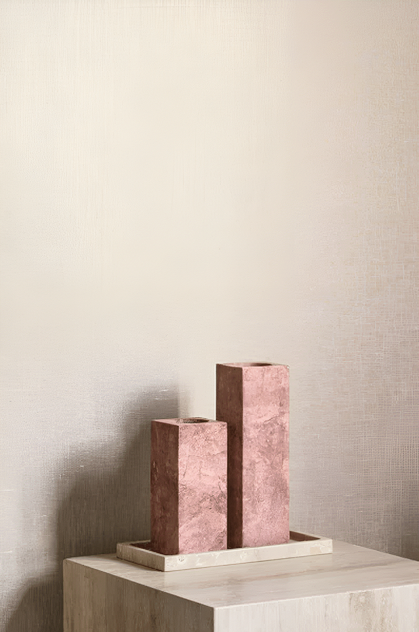 Textiltapete aus Leinen mit Opalisierungseffekt ELARA - GRÈGE gedämpftes Beige