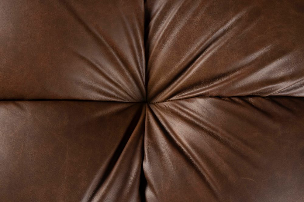 HACKMAN Modular Sofa - Right-End Element in Chocolate Leather