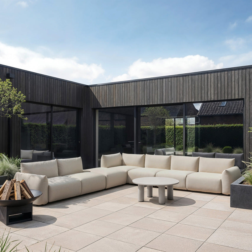 DAWSON Beige Modular Outdoor Sofa