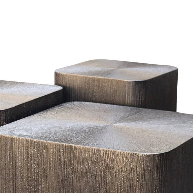 CUBES set van salontafels bronsgoud