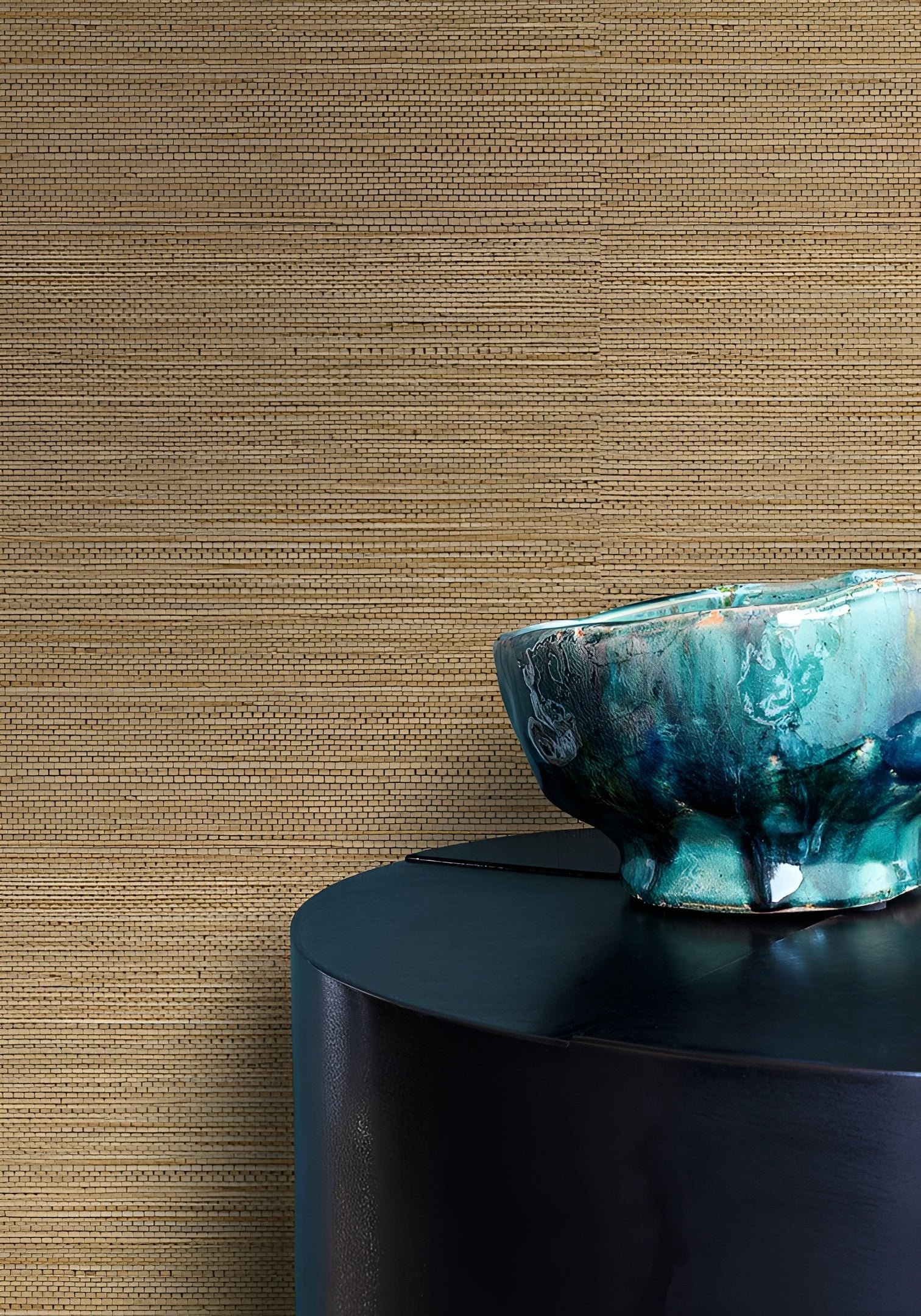 Structuurtapijt dat zeewiervezels imiteert ZOSTERA - MORDORÉ lichtbruin