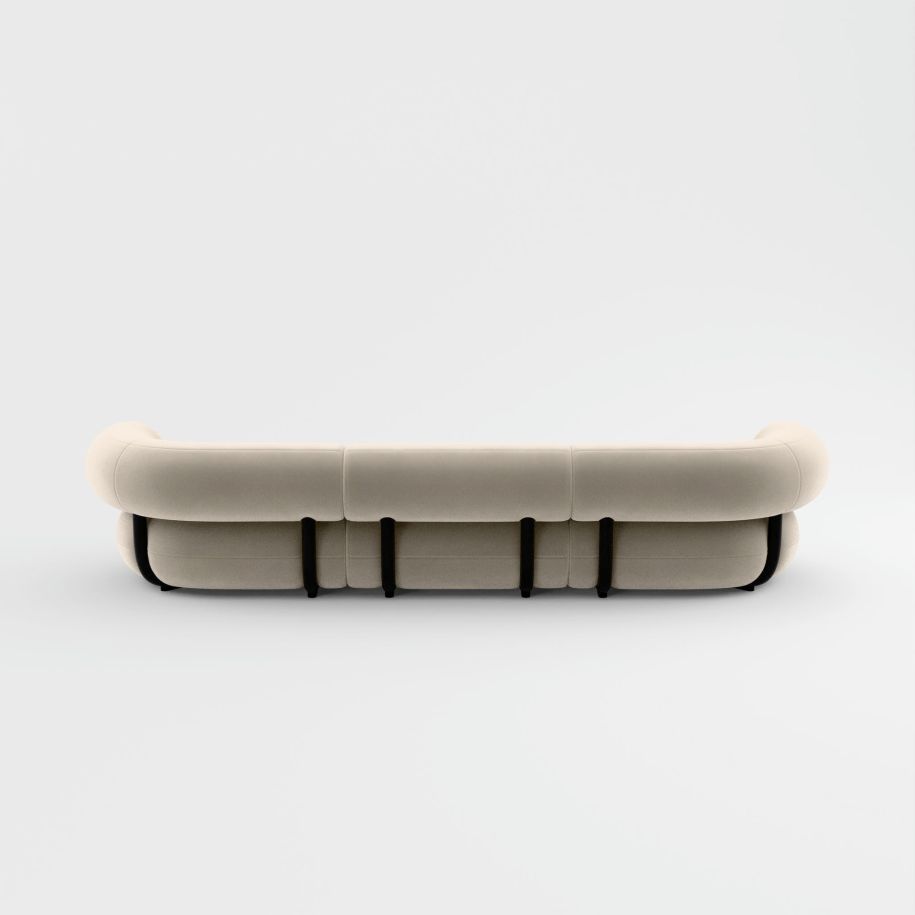 3-module sofa upholstered
