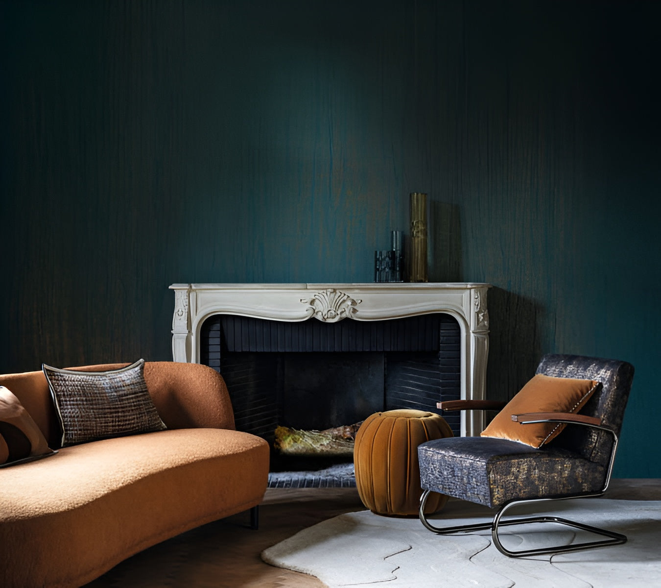 Strukturierte Textiltapete, die Leinwand imitiert ATALANTA - OR CLAIR beige