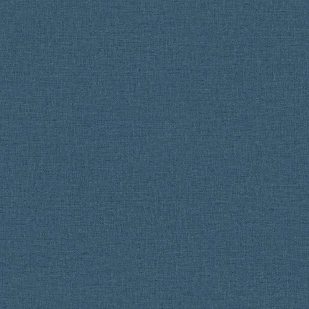 Structural wallpaper resembling linen canvas LINA - BLEU ELECTRIQUE dark blue