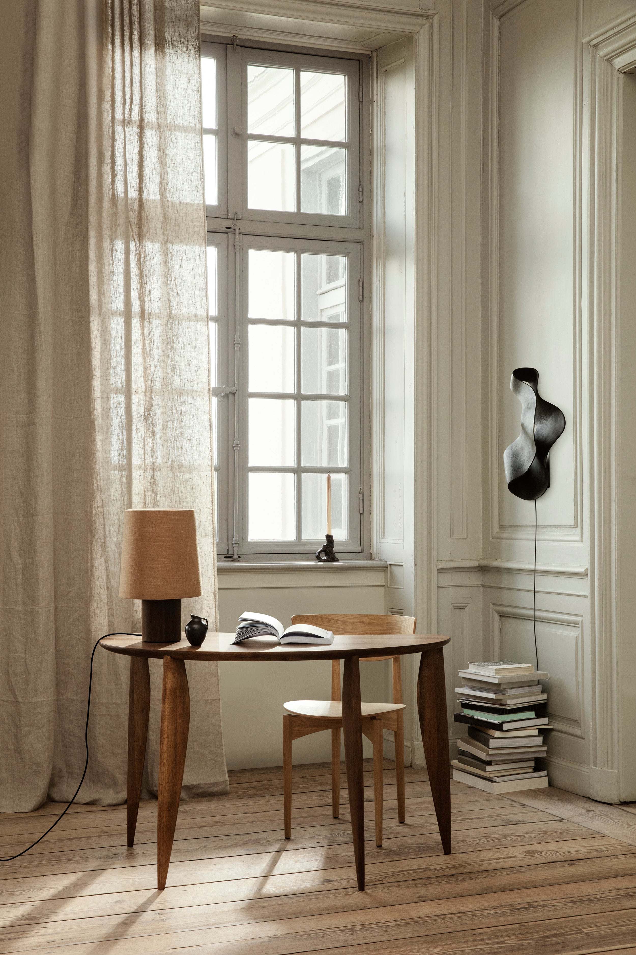 Wandlamp OYSTER zwart