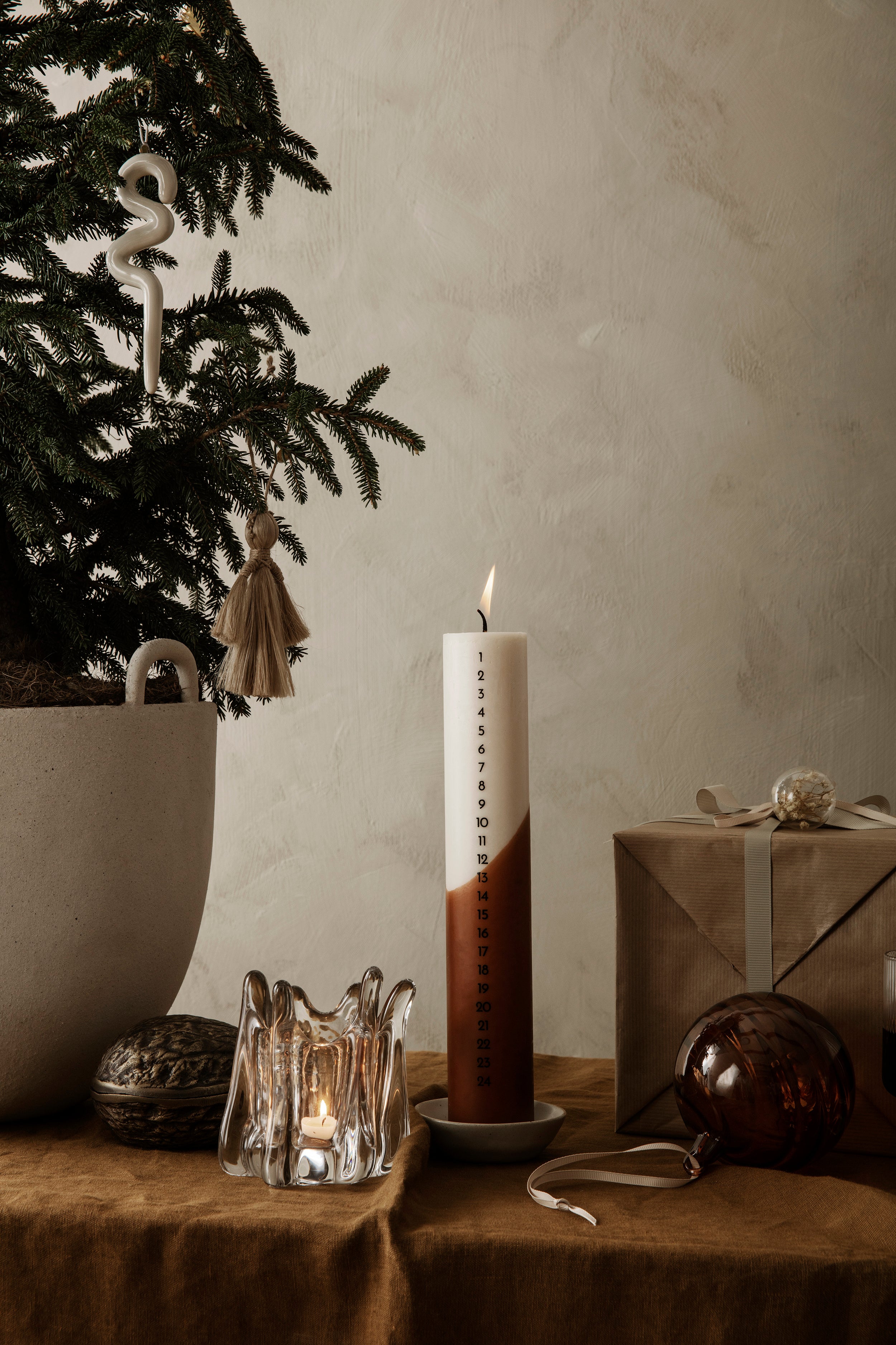 Set van kerstdecoraties WING ANGELS jute