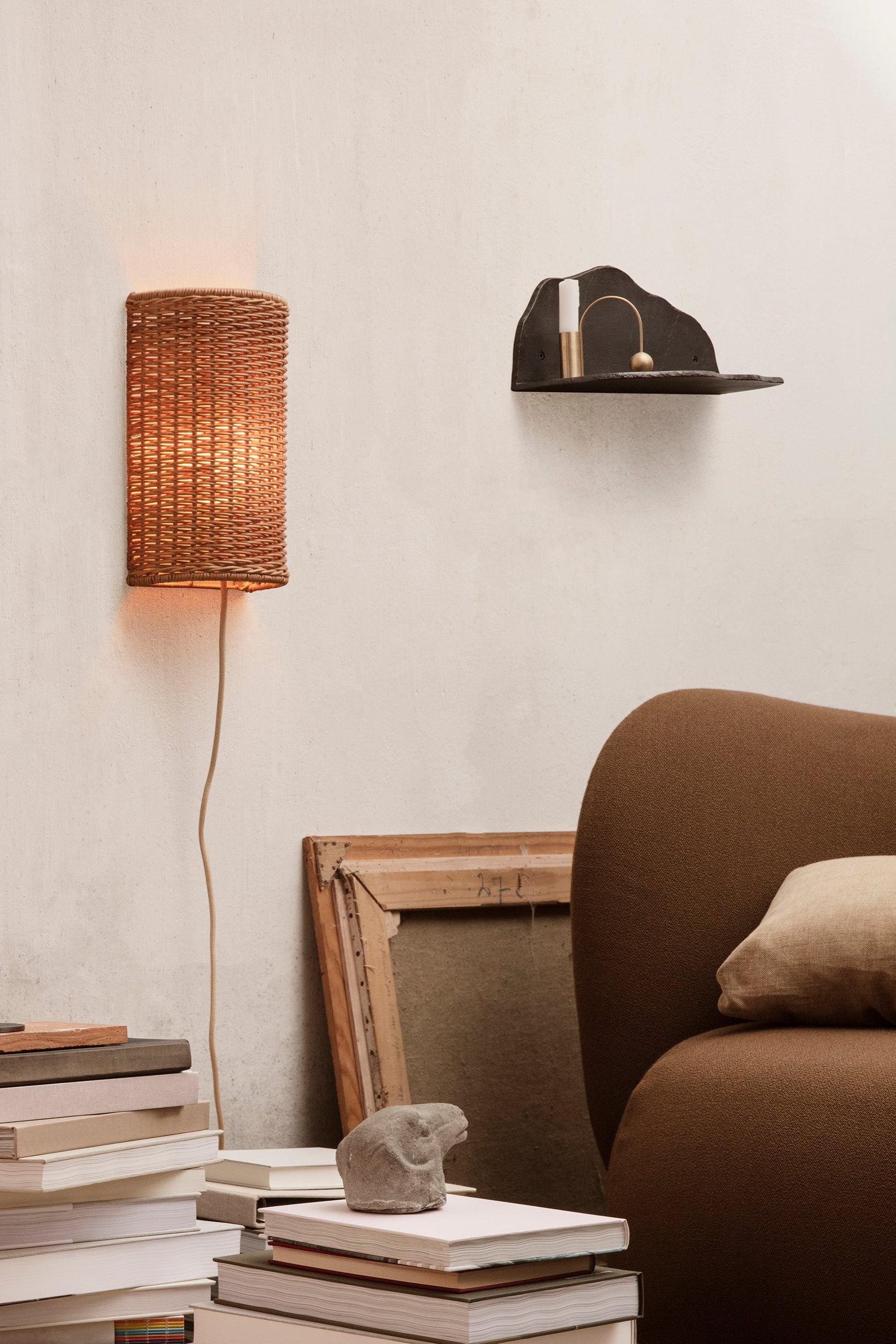 Półka FRACTURE czarne aluminium