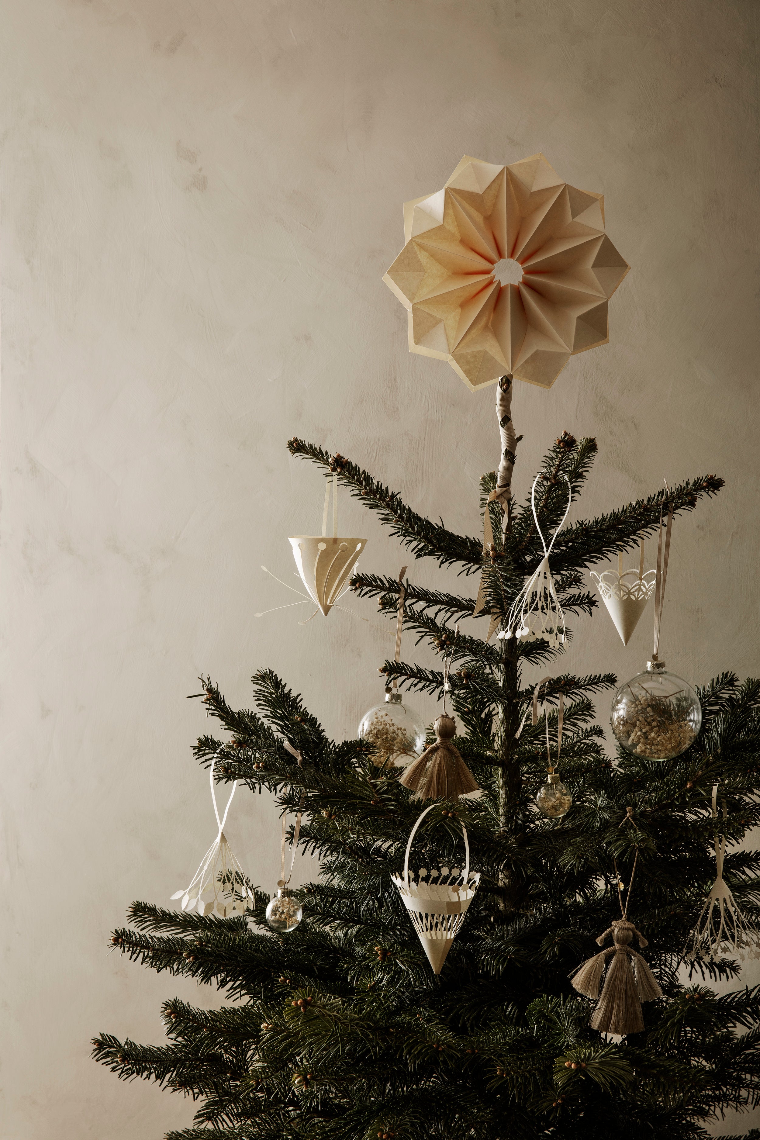 Set van kerstdecoraties WING ANGELS jute