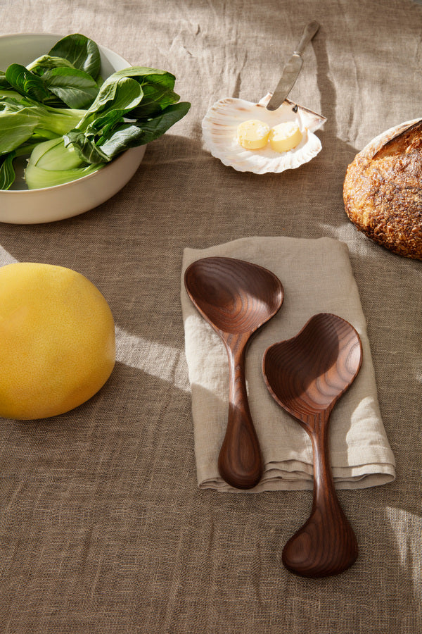 Set van LINEN servetten zandkleurig
