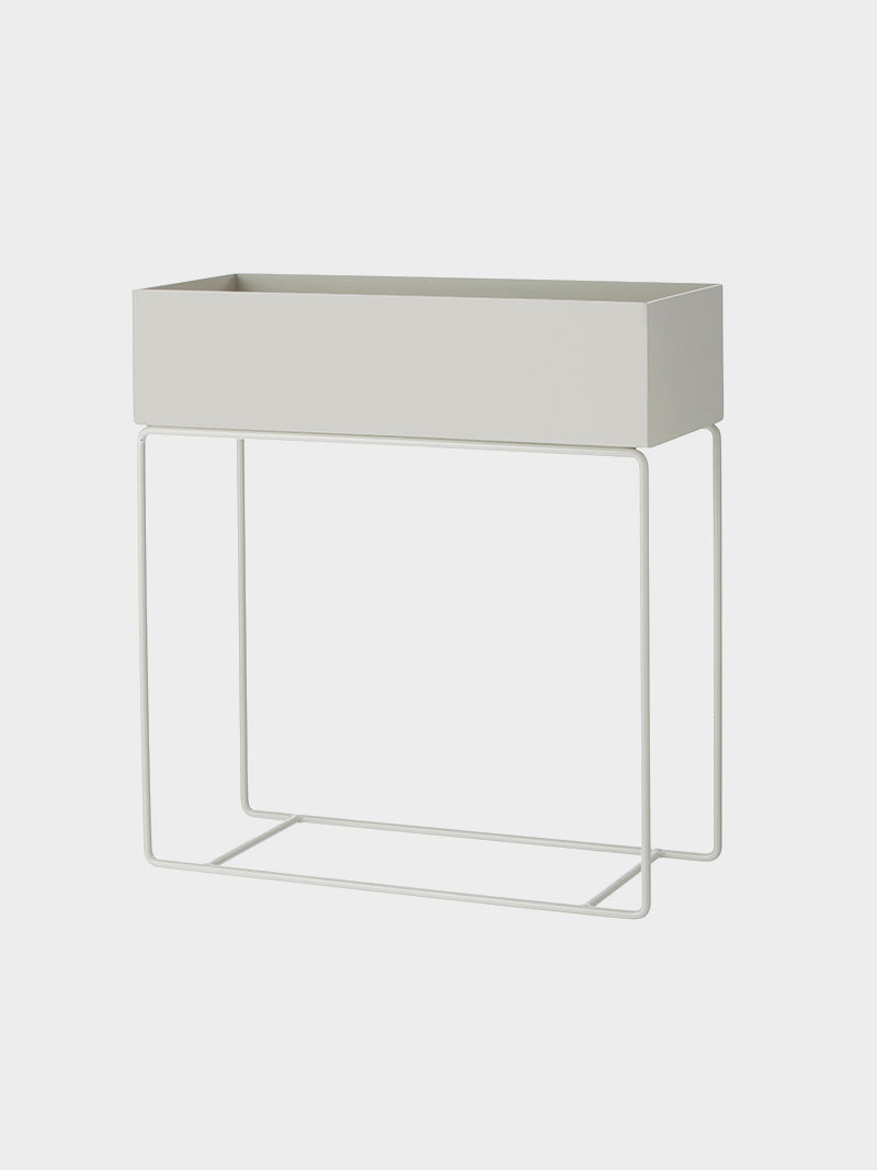 Konsola PLANT BOX jasnoszary – metal