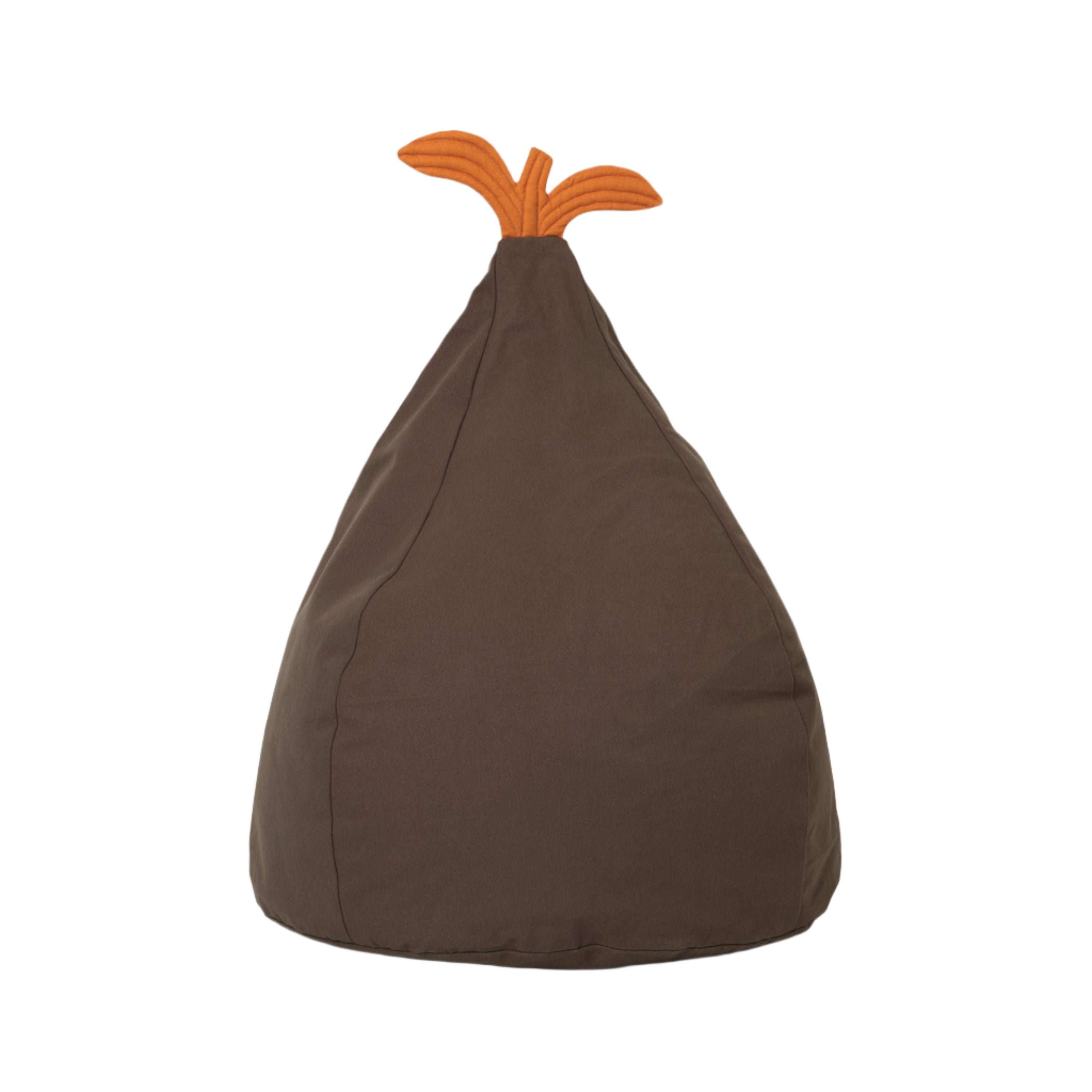 Puff PEAR dunkelgrün mit orange