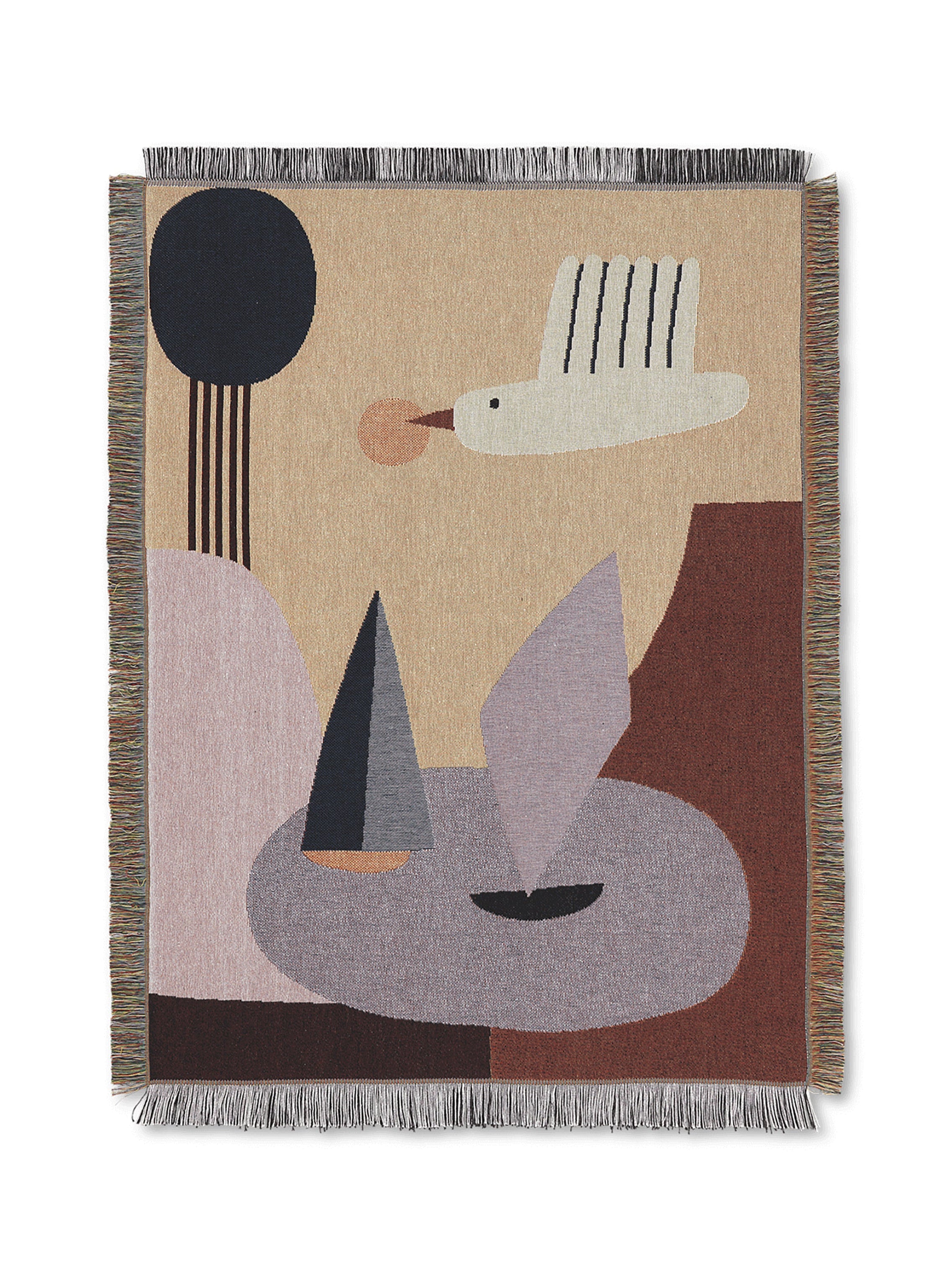 Narzuta BIRD TAPESTRY aus Bio-Baumwolle